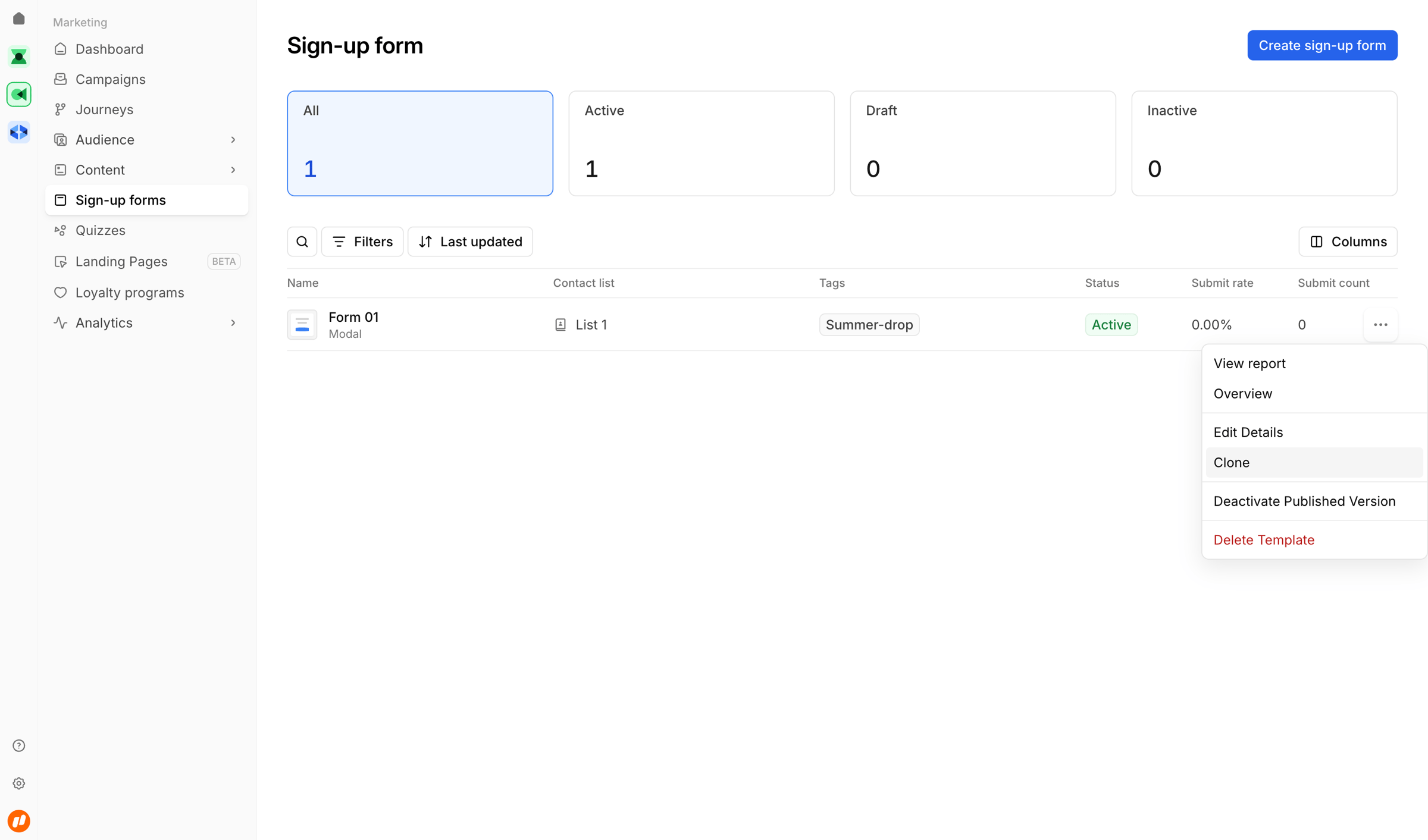 Bird - Sign-up form | Bird screen