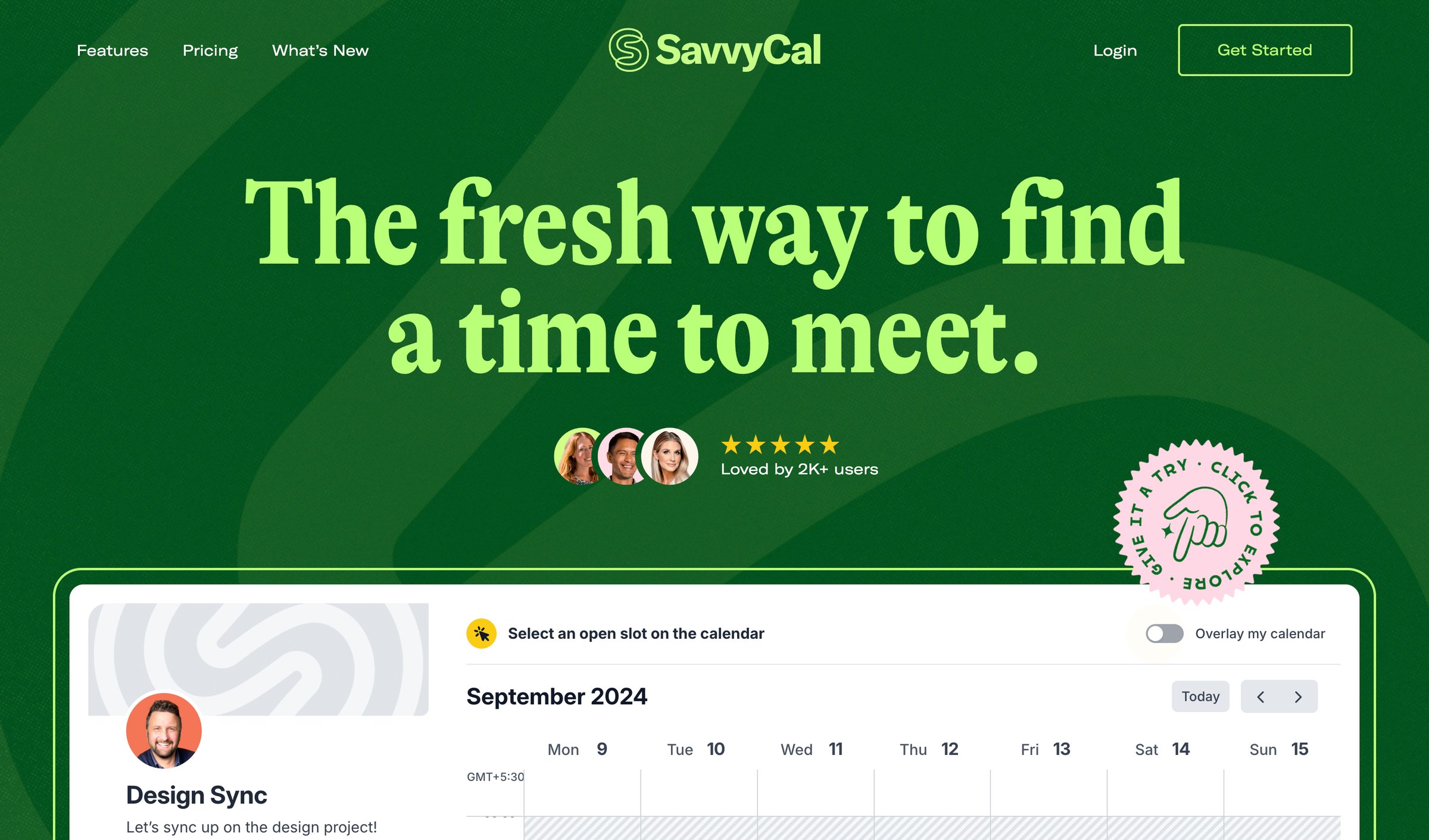 SavvyCal - Scheduling Software Everyone Will Love · SavvyCal screen