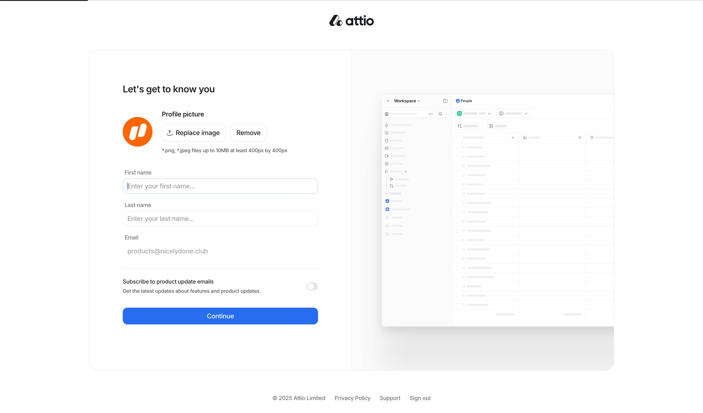 Attio screen