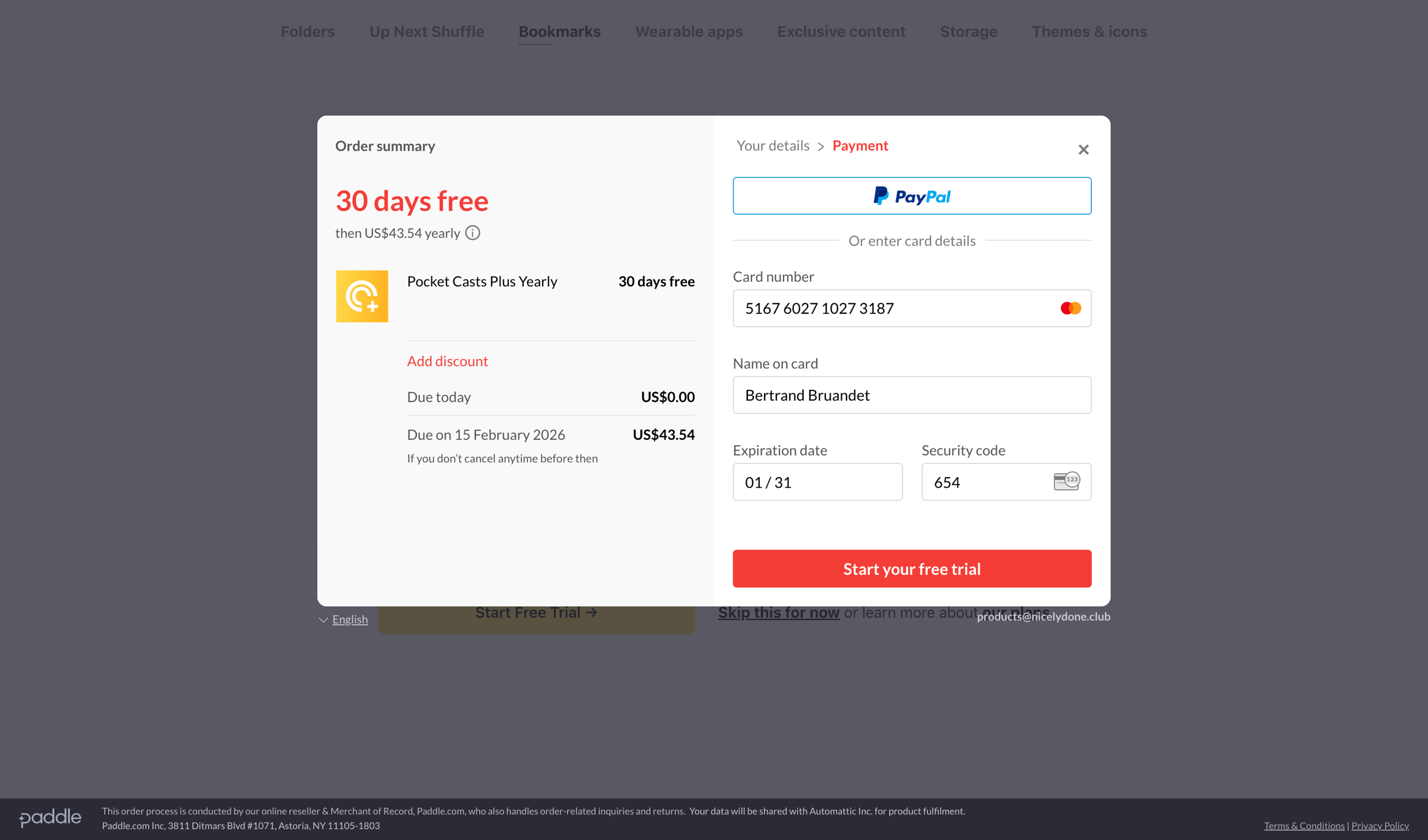 Pocket Casts - Web Player - Pocket Casts screen