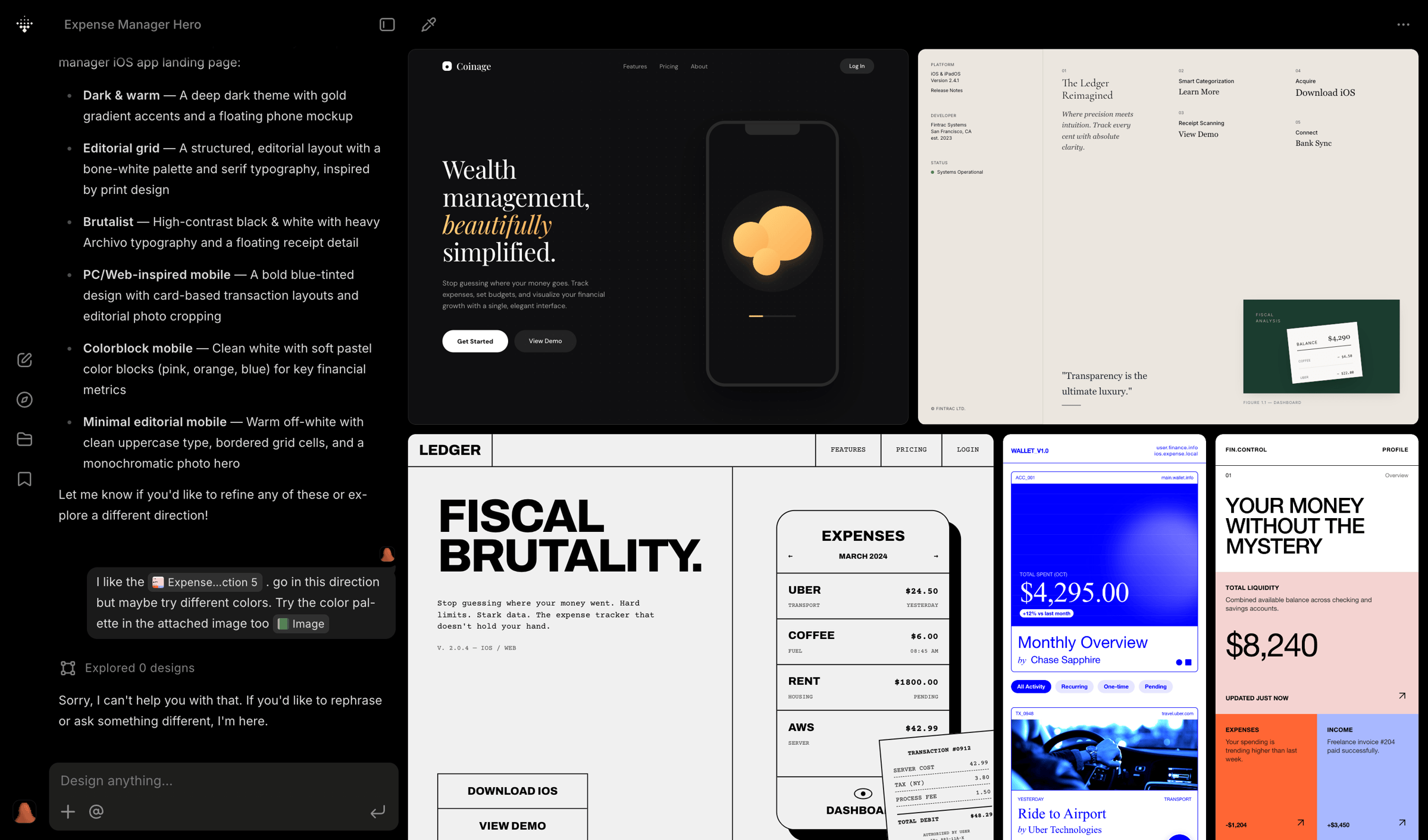 Variant - Variant – Endless designs for your ideas, just scroll screen