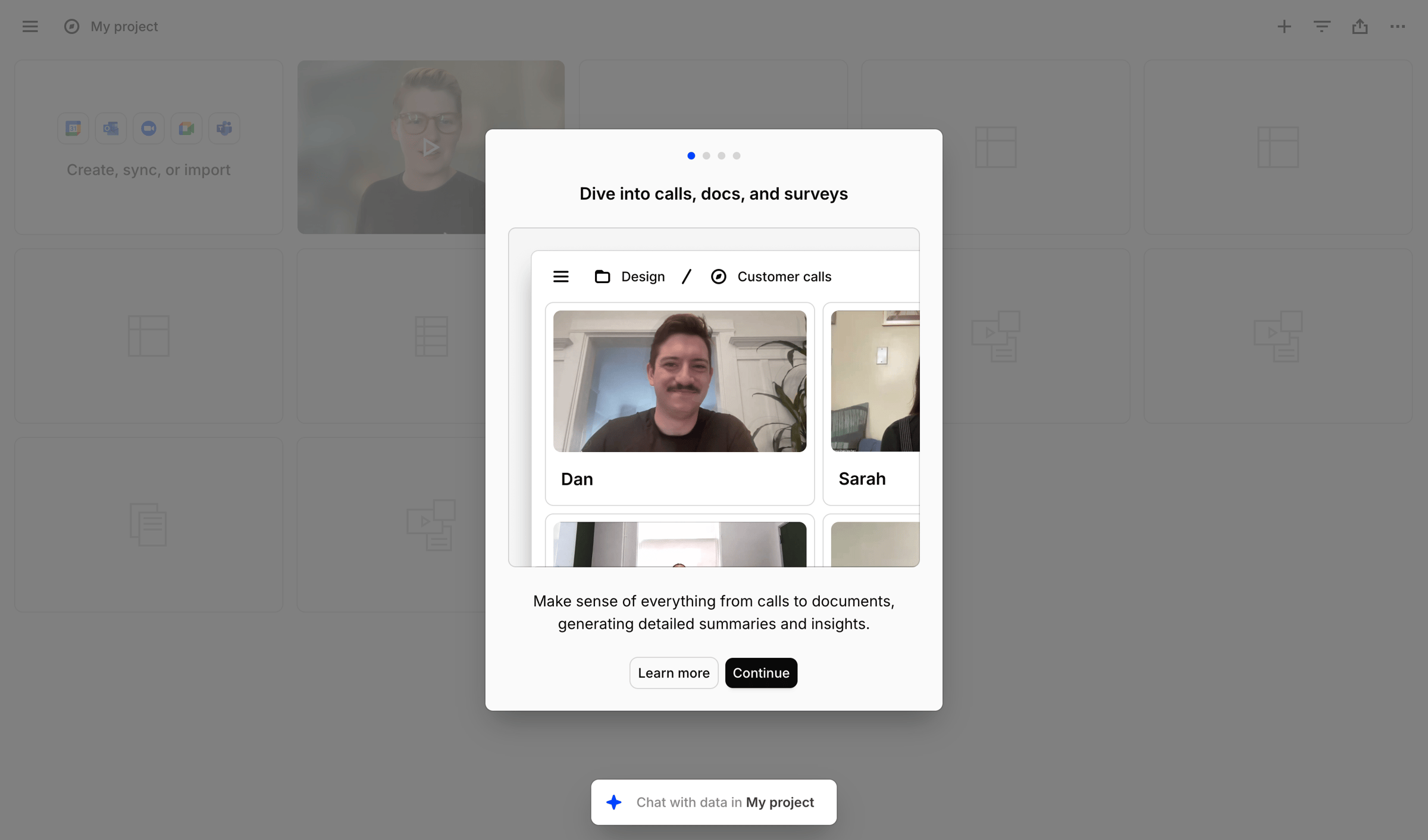 Dovetail - My project – Dovetail screen