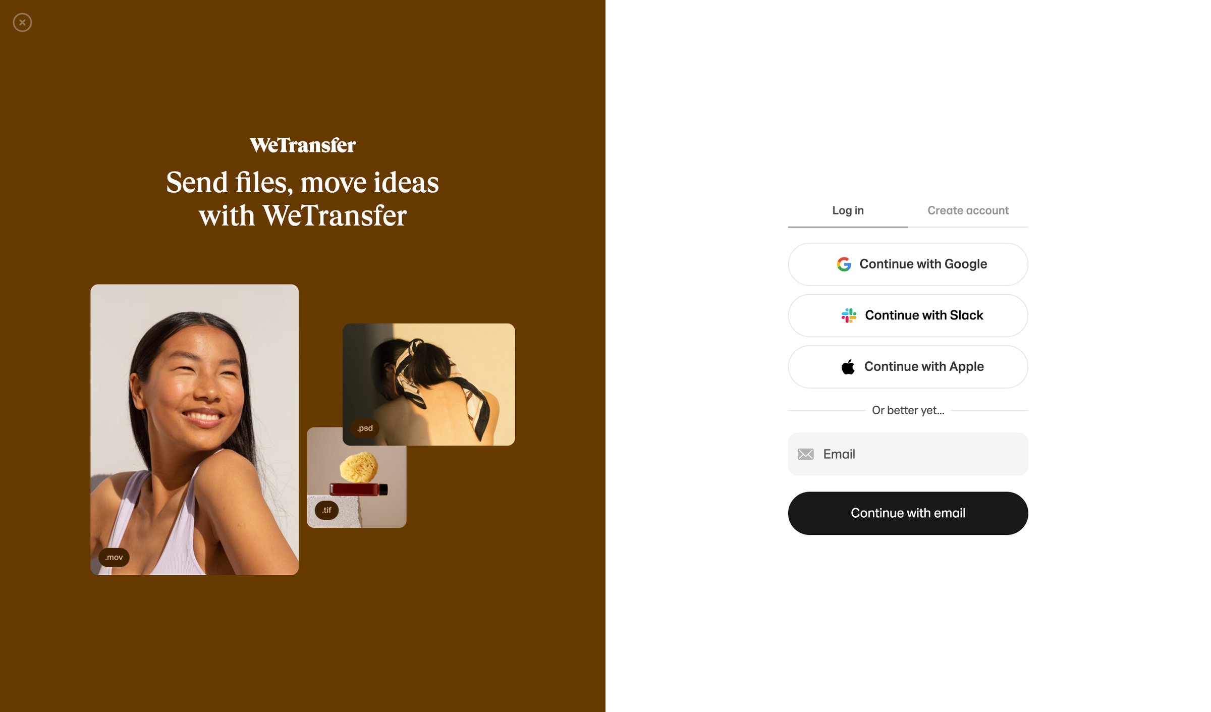WeTransfer account | WeTransfer from WeTransfer