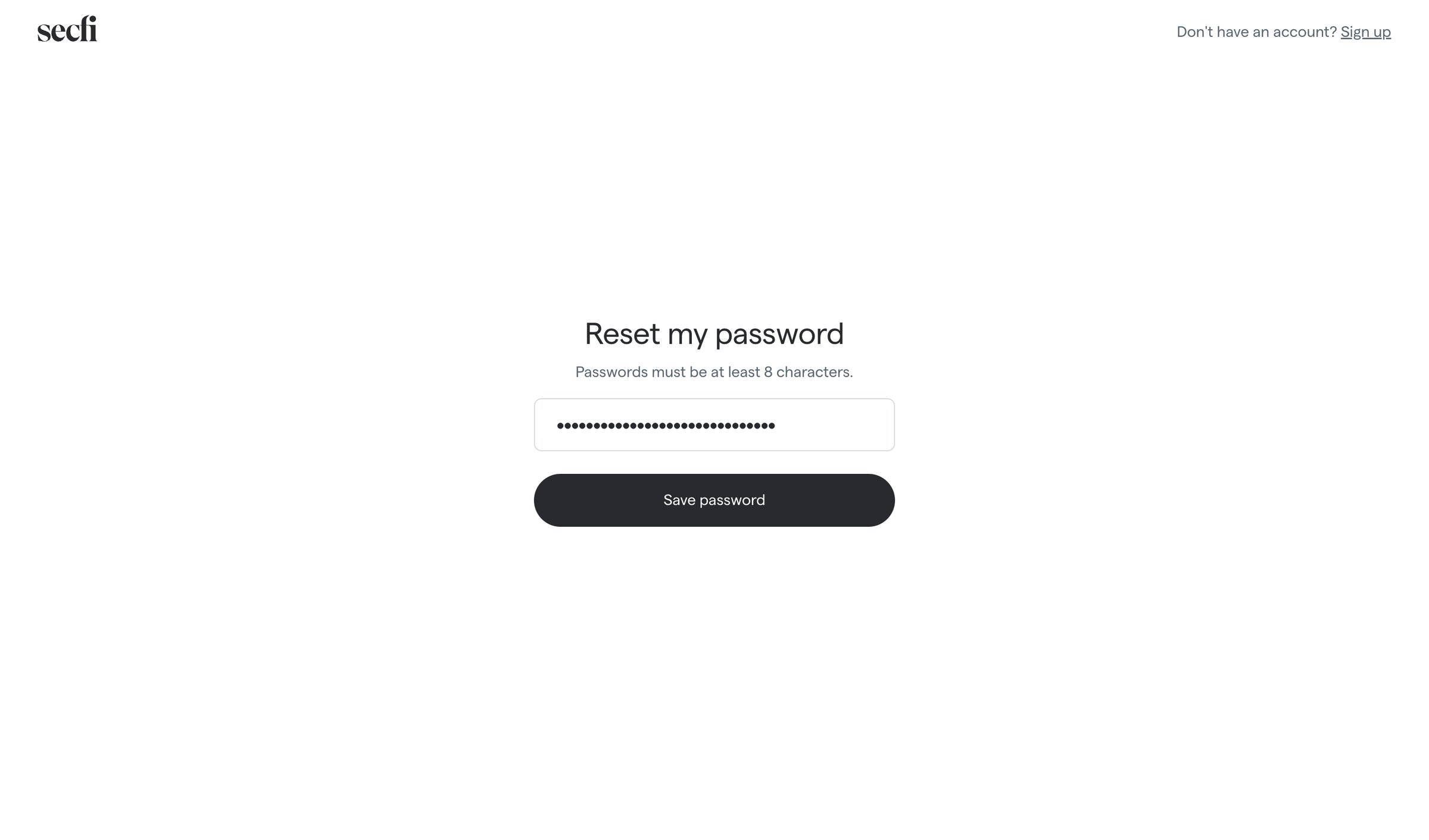 Secfi screen