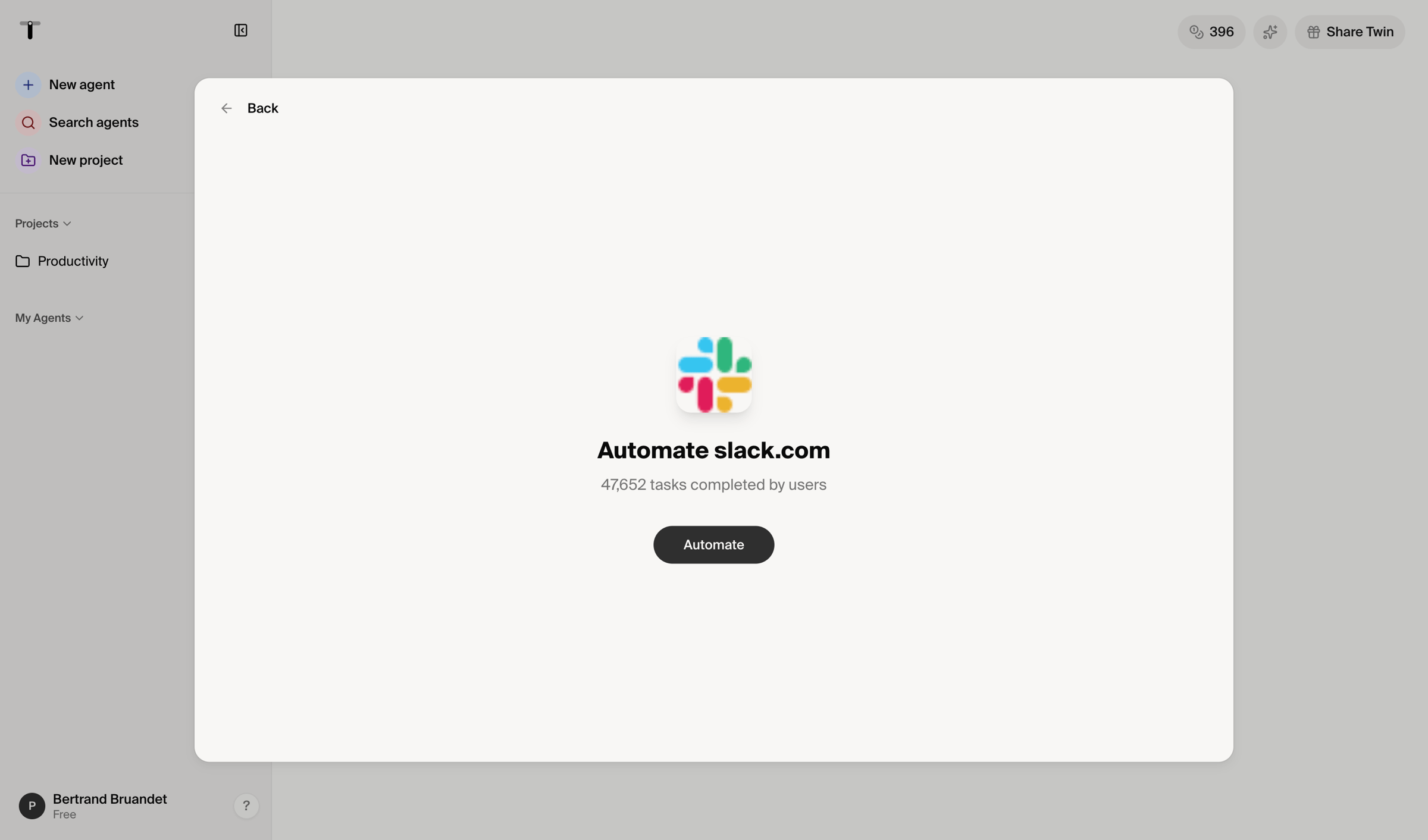 Twin - Twin - Automate anything screen