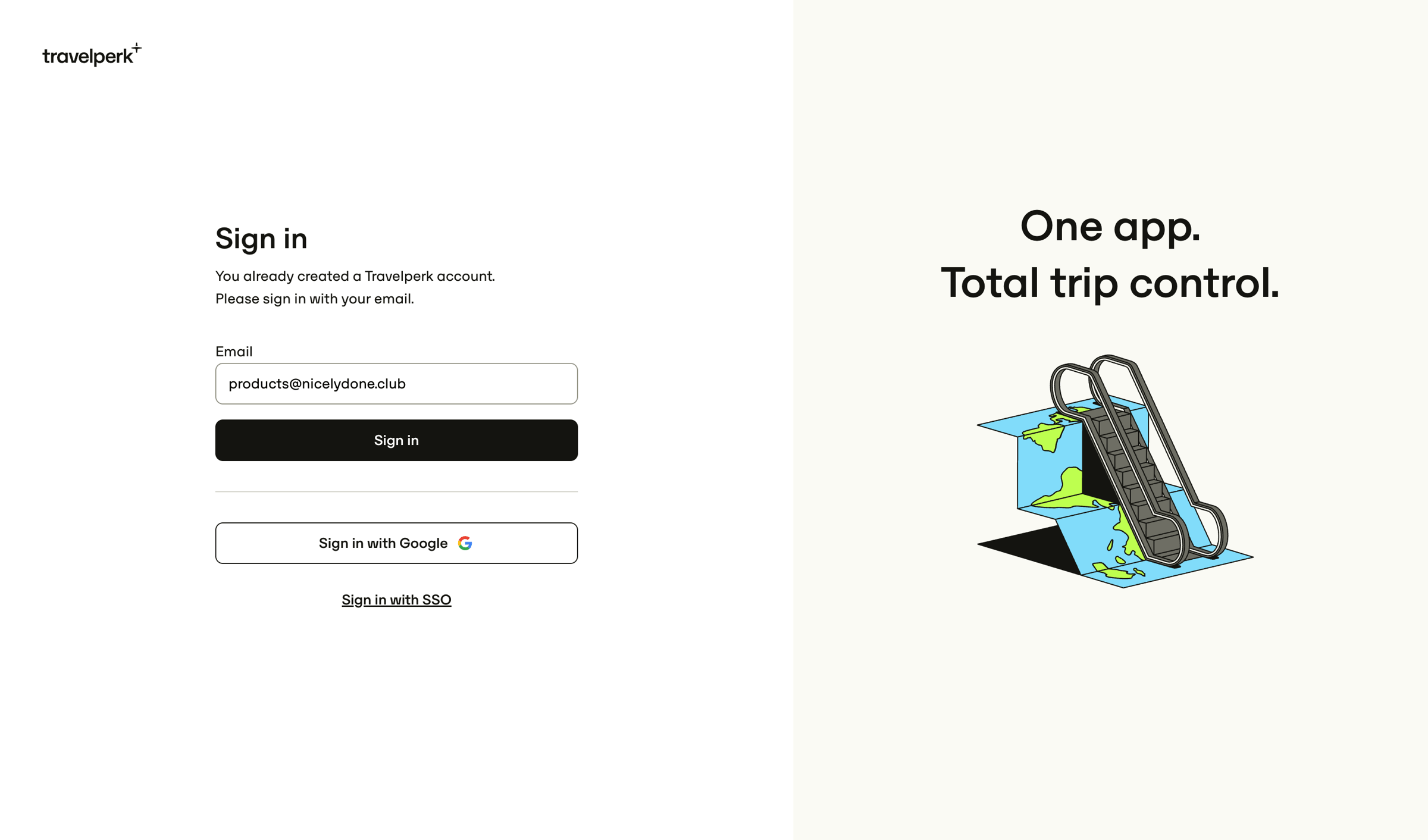 Travelperk - TravelPerk screen