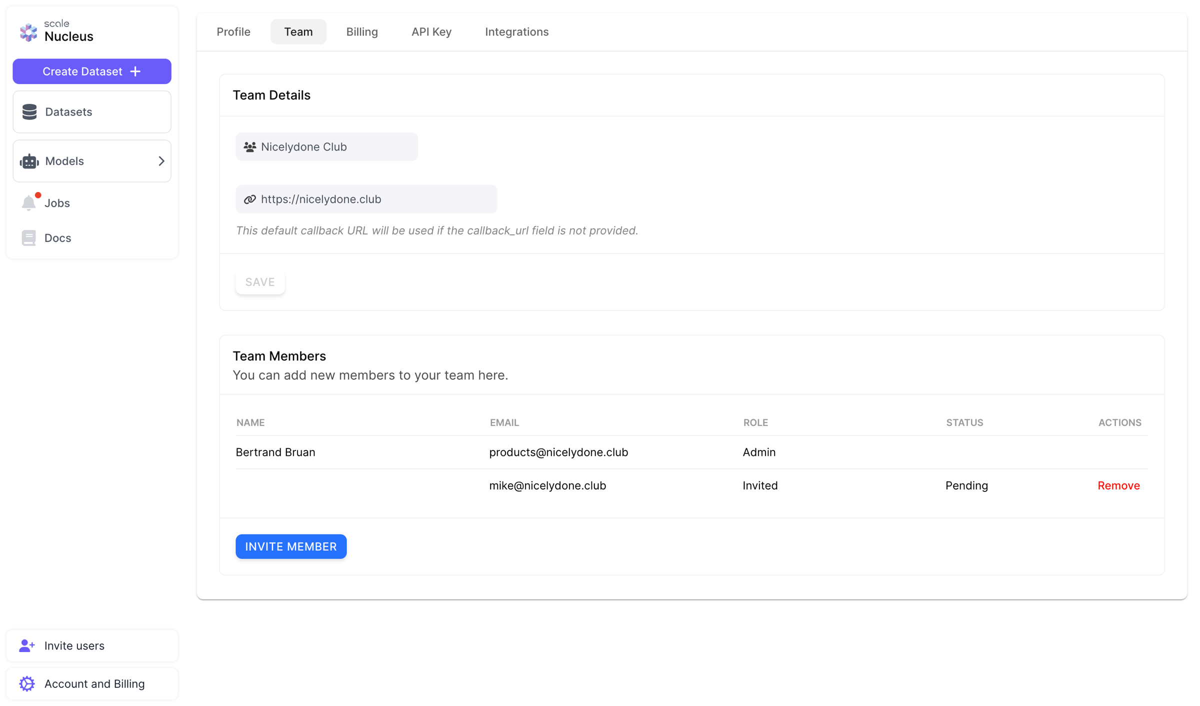 Scale - Datasets - Nucleus screen
