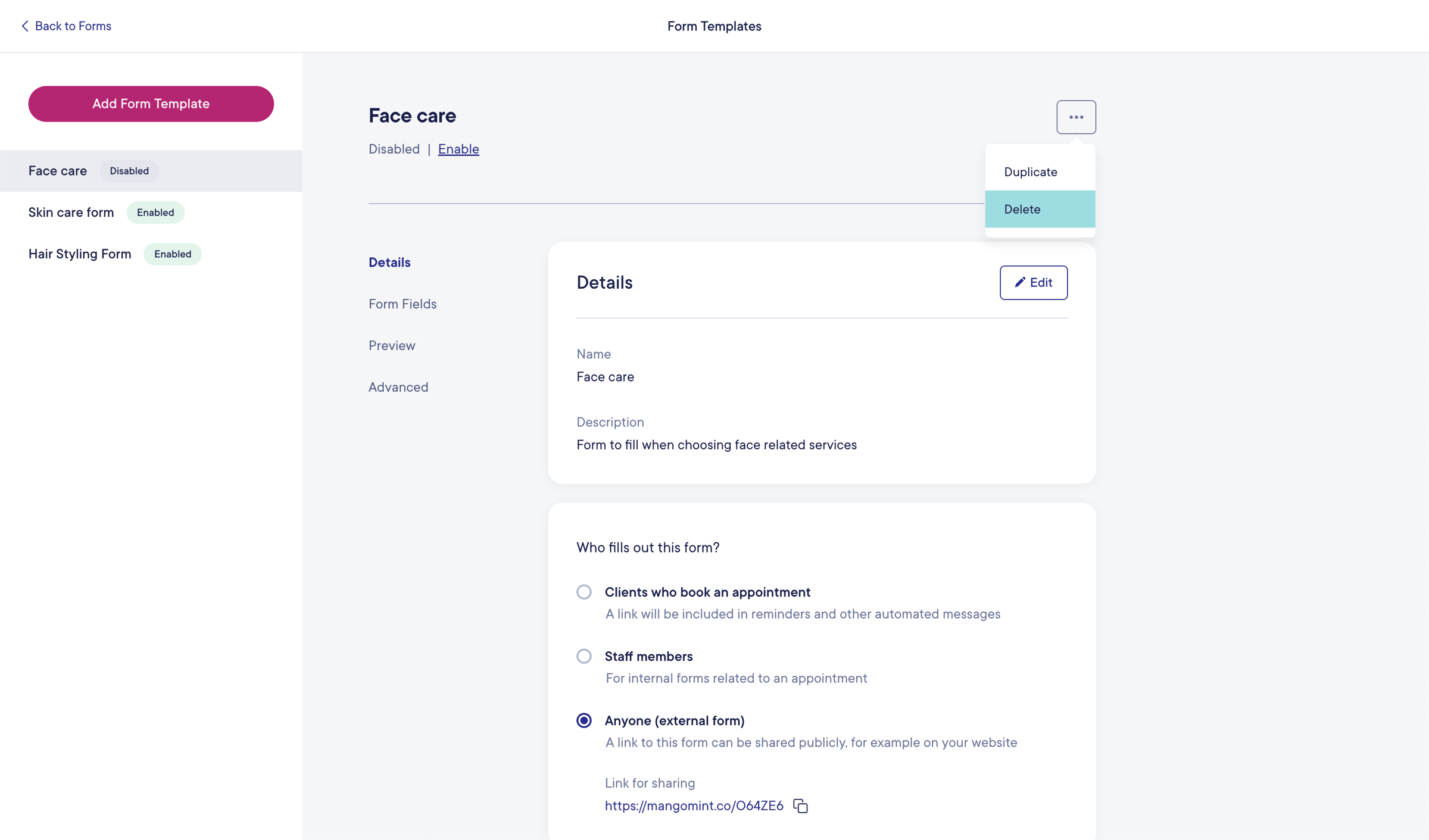 Mangomint - Mangomint App screen
