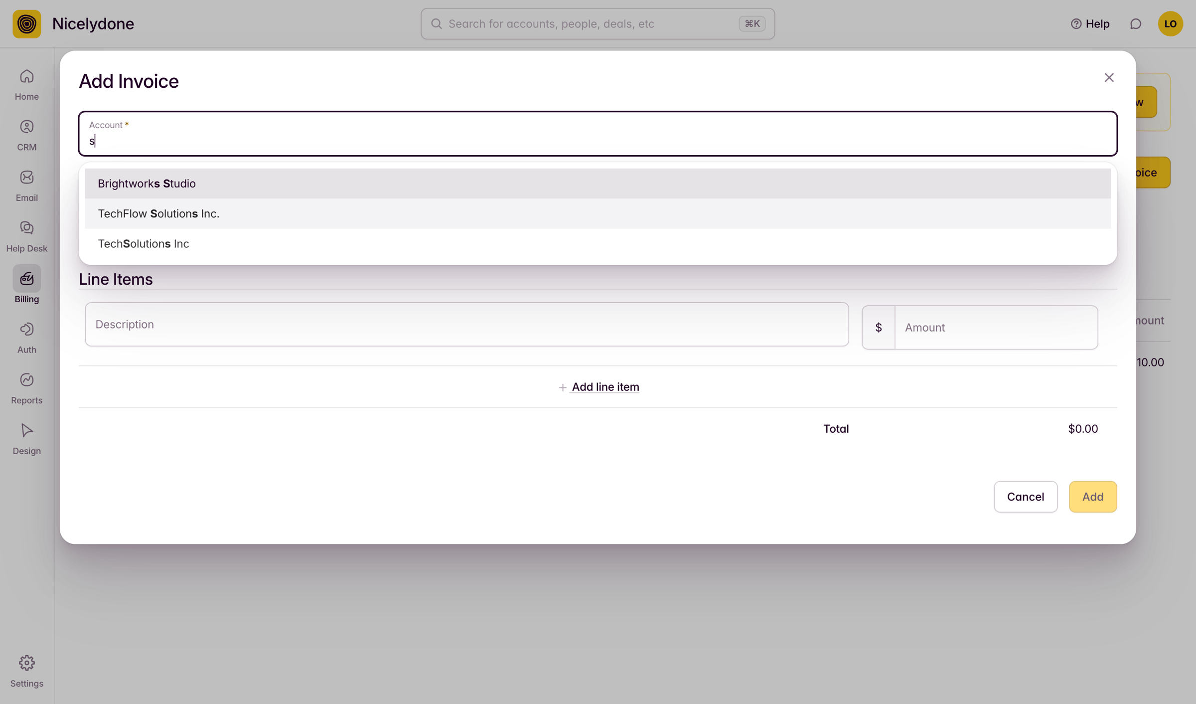 Outseta - View All Invoices screen