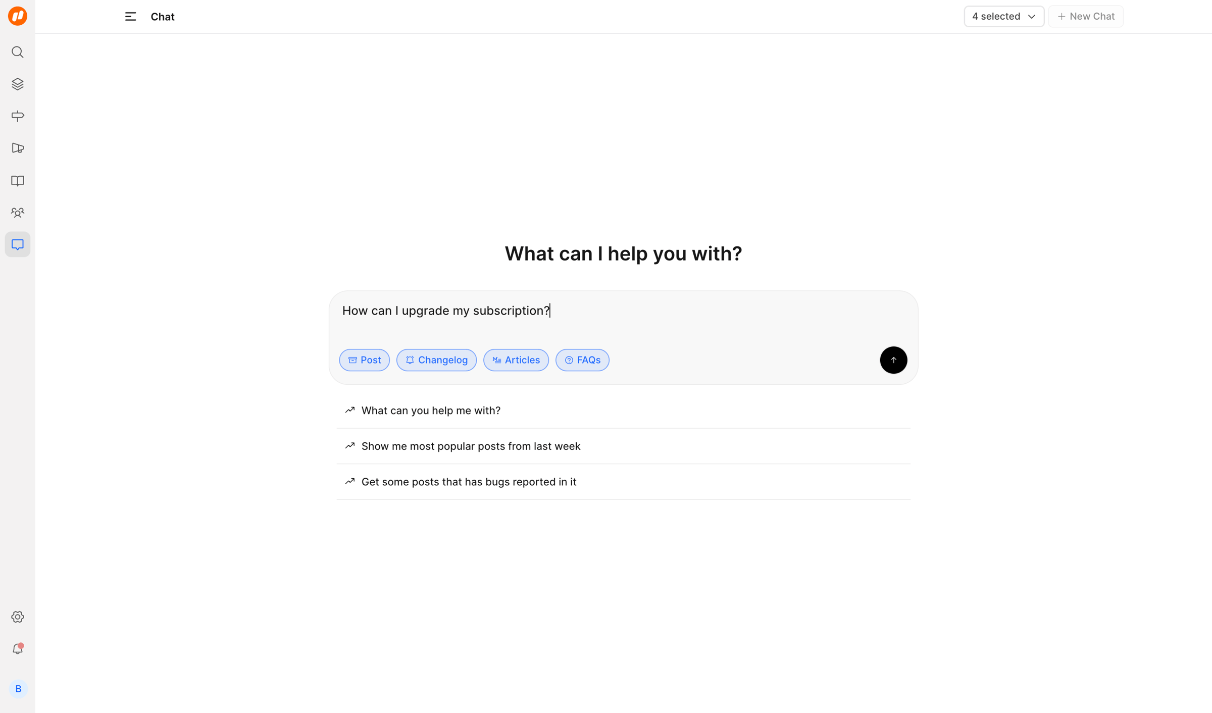 FeatureOS - Chat | Nicelydone screen