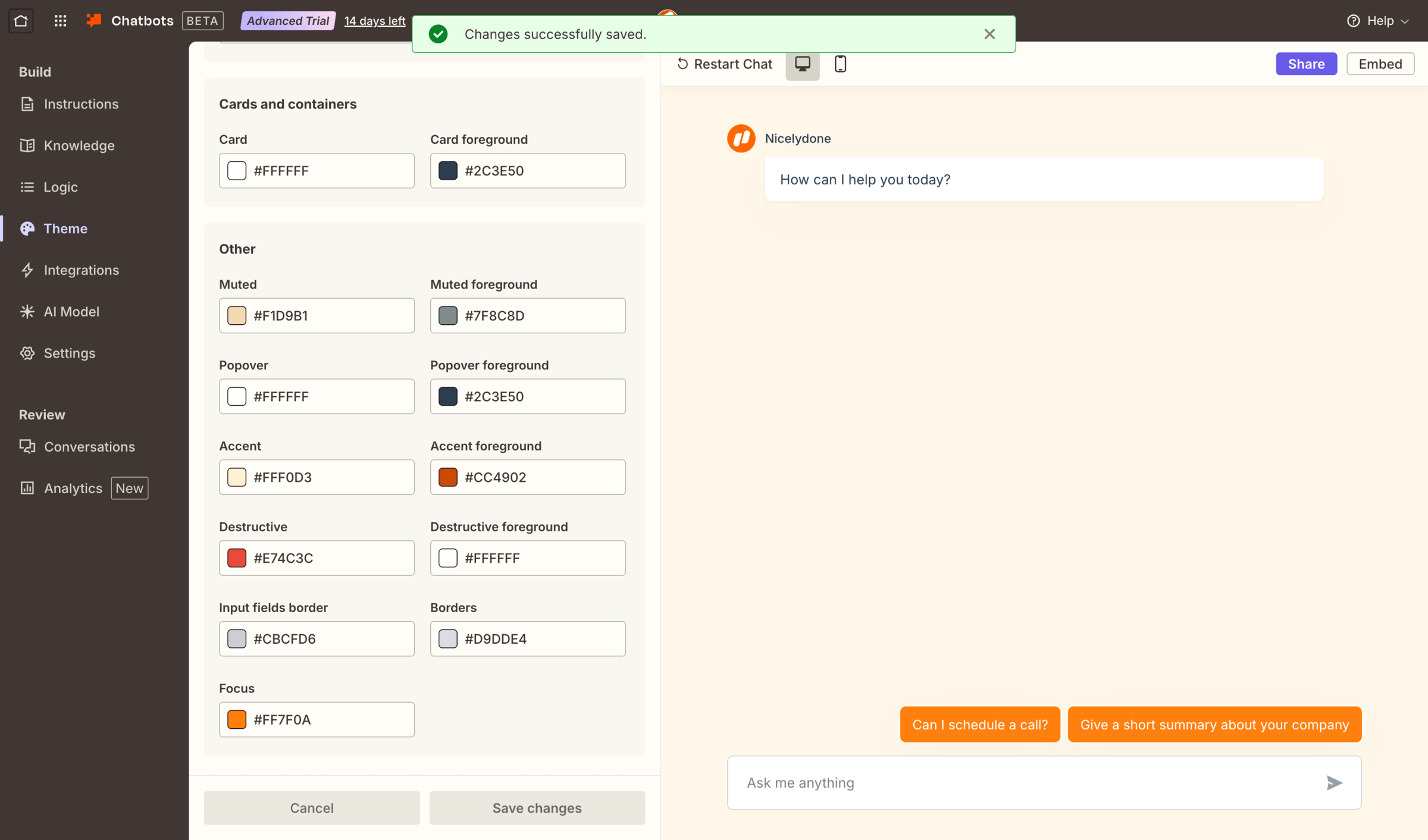 Zapier - Chatbots - Nicelydone screen