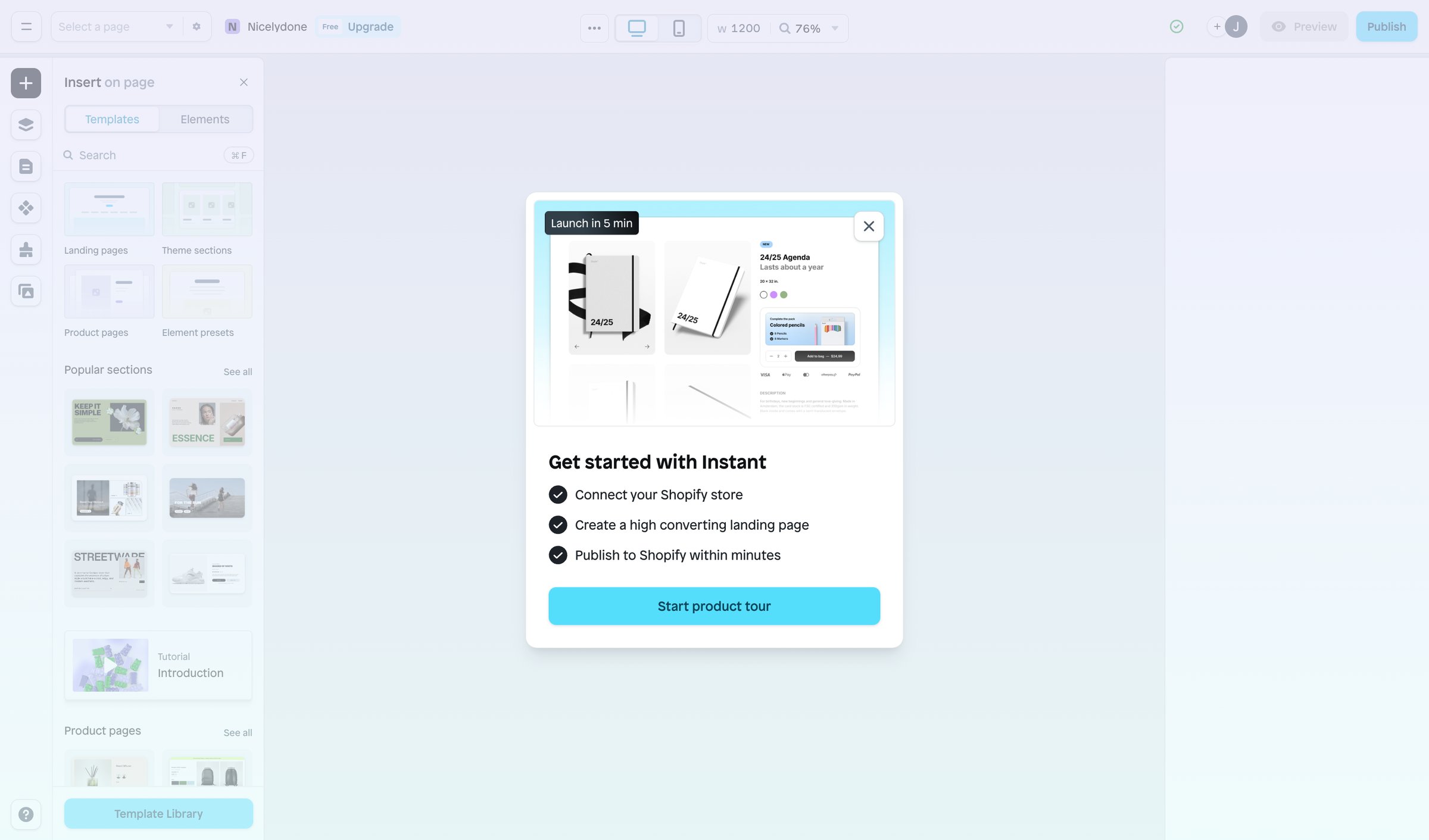 Instant - Builder | Nicelydone screen
