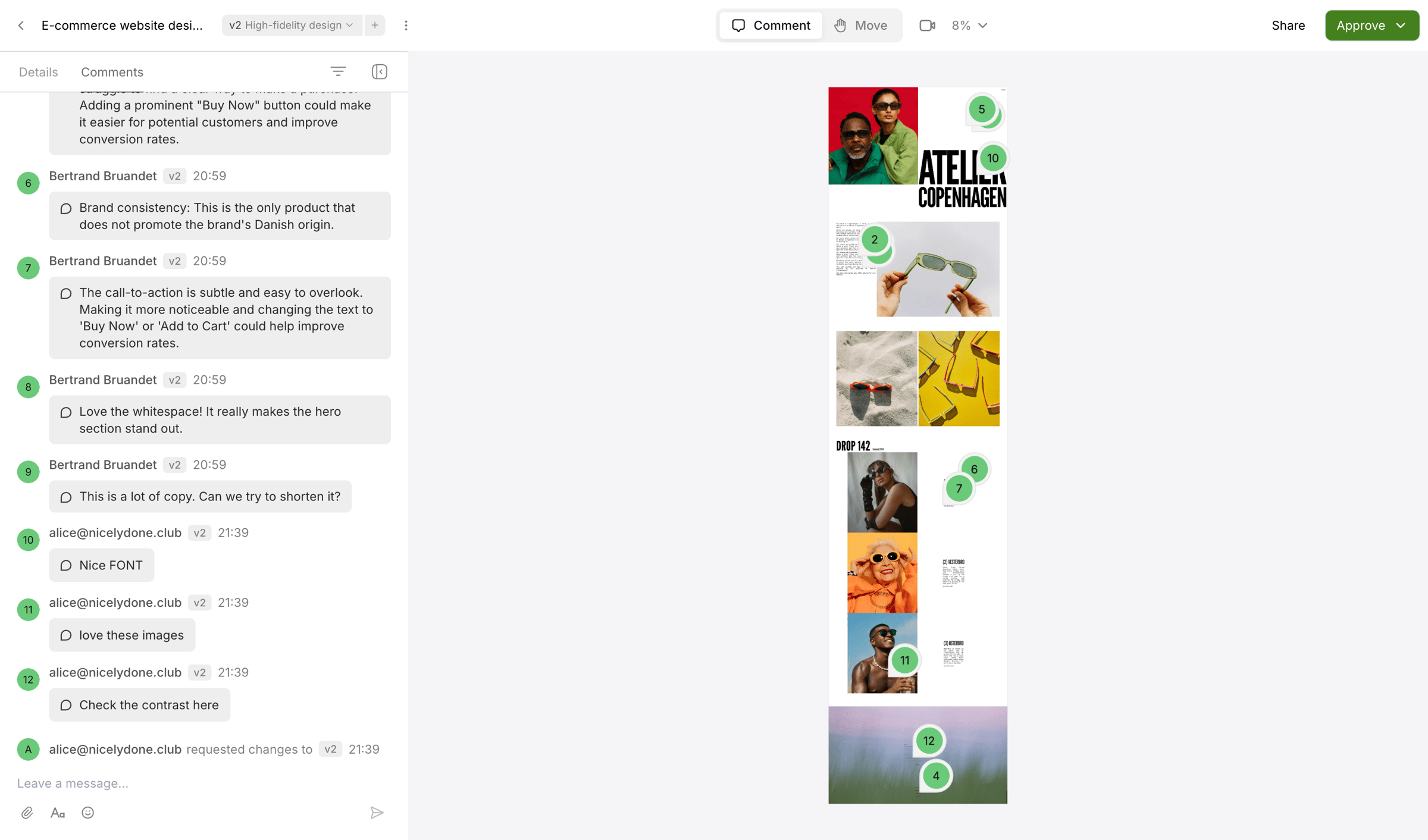 Workflow screen