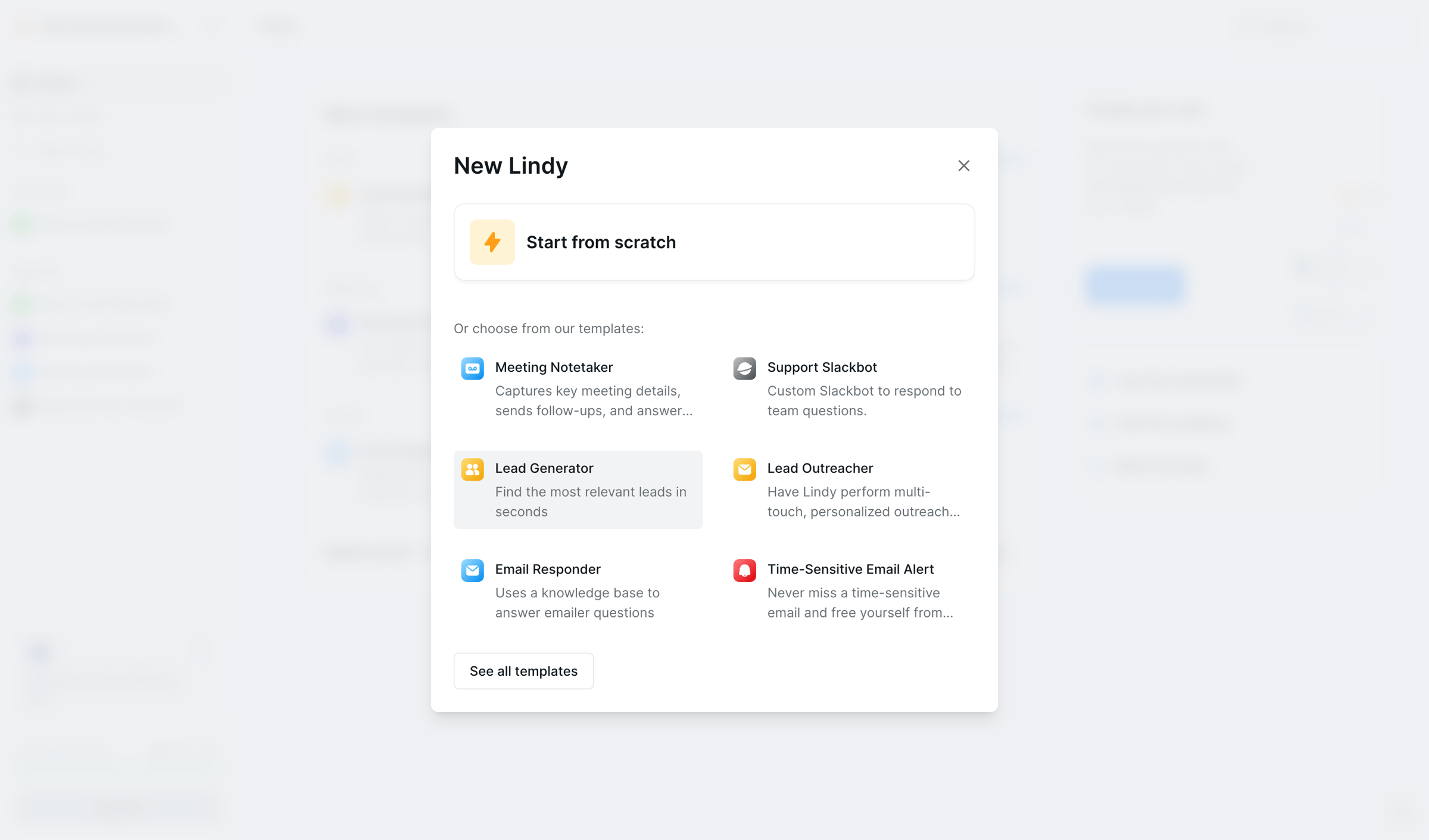Lindy screen