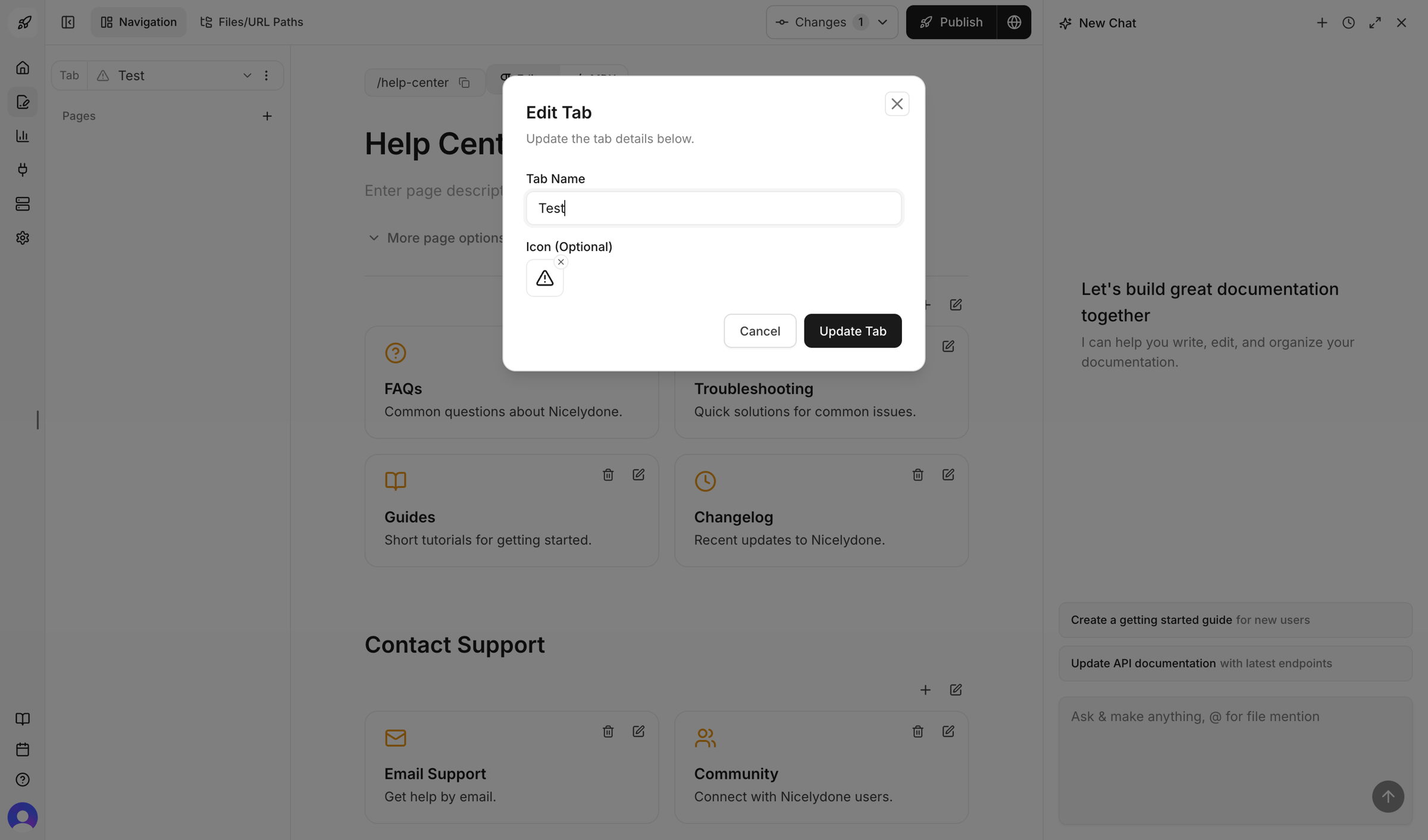 Documentation.AI - Dashboard - Documentation.AI screen