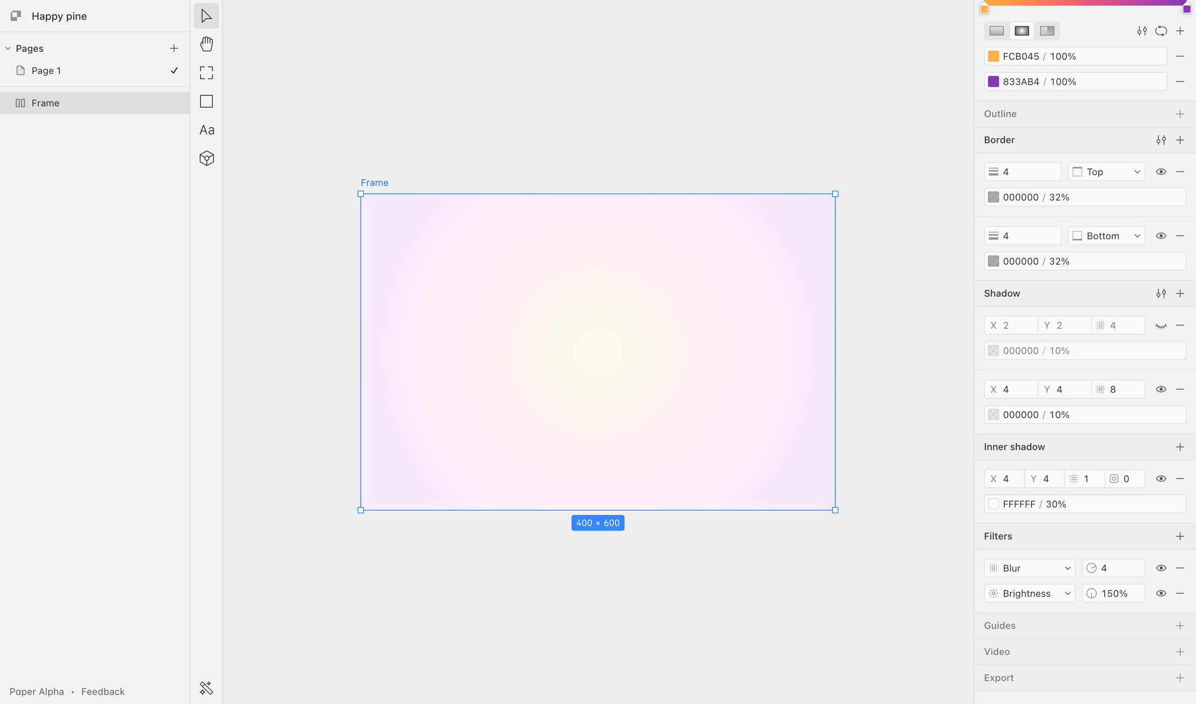 Happy pine · Paper from Paper