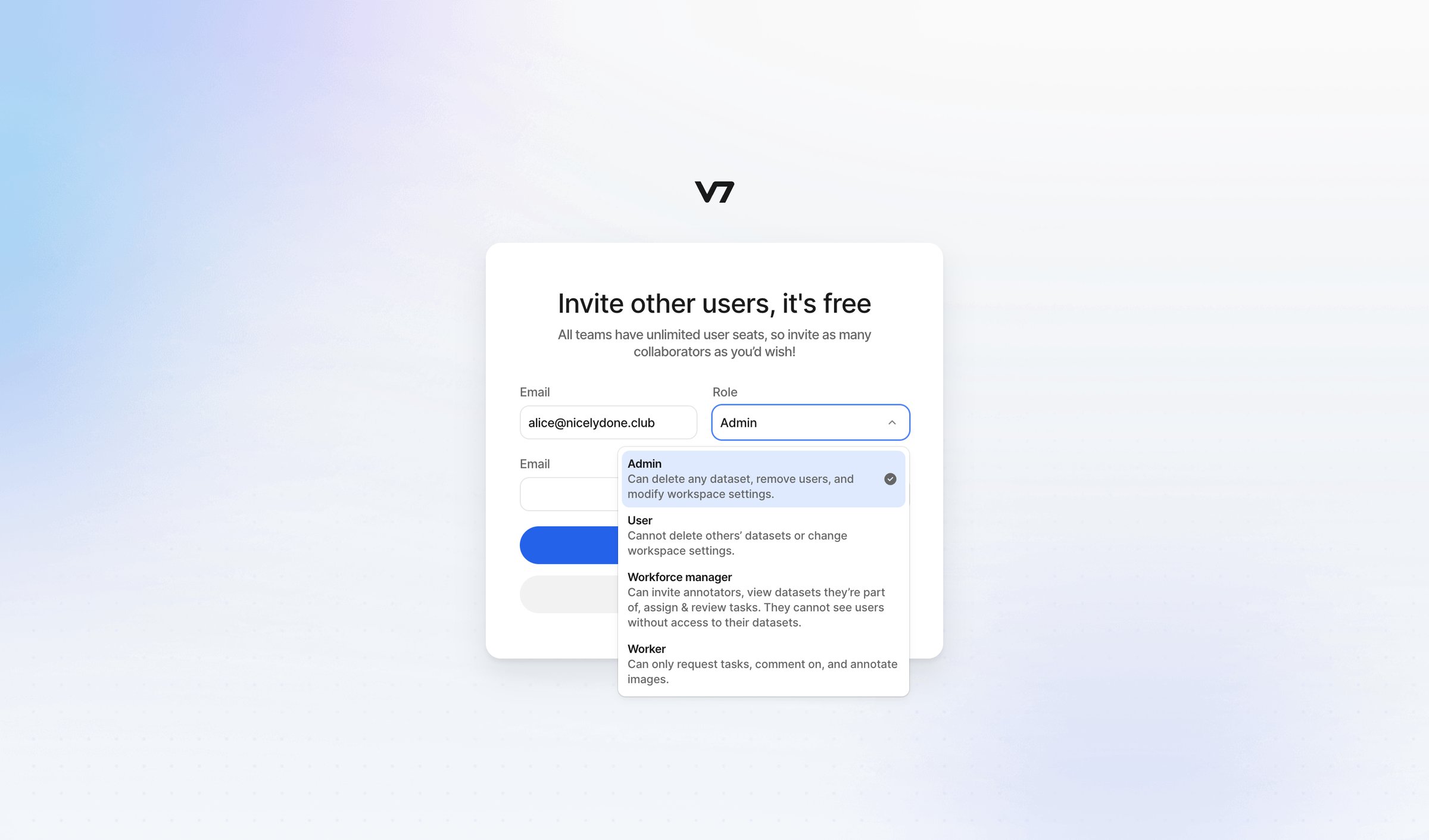 V7 - V7 Darwin screen