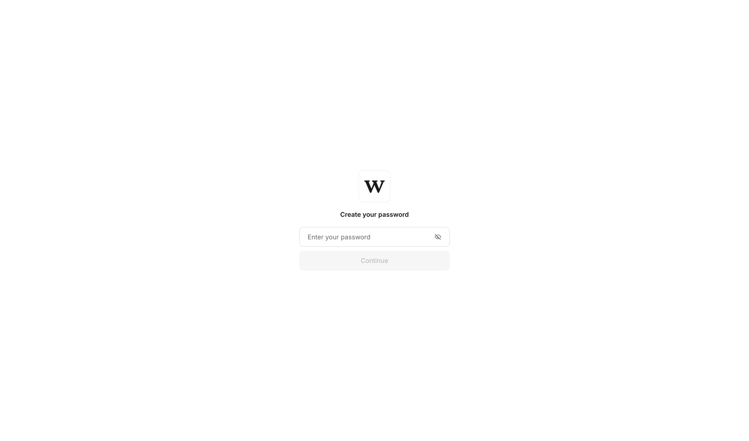 Workflow screen