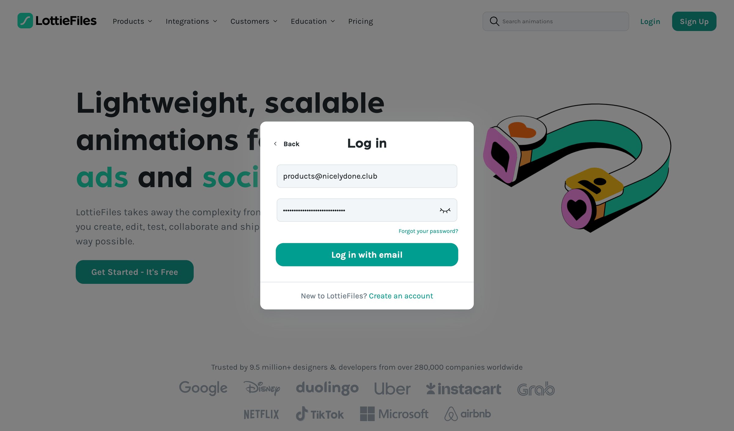 Lottie - LottieFiles Download Free lightweight animations for website | app screen