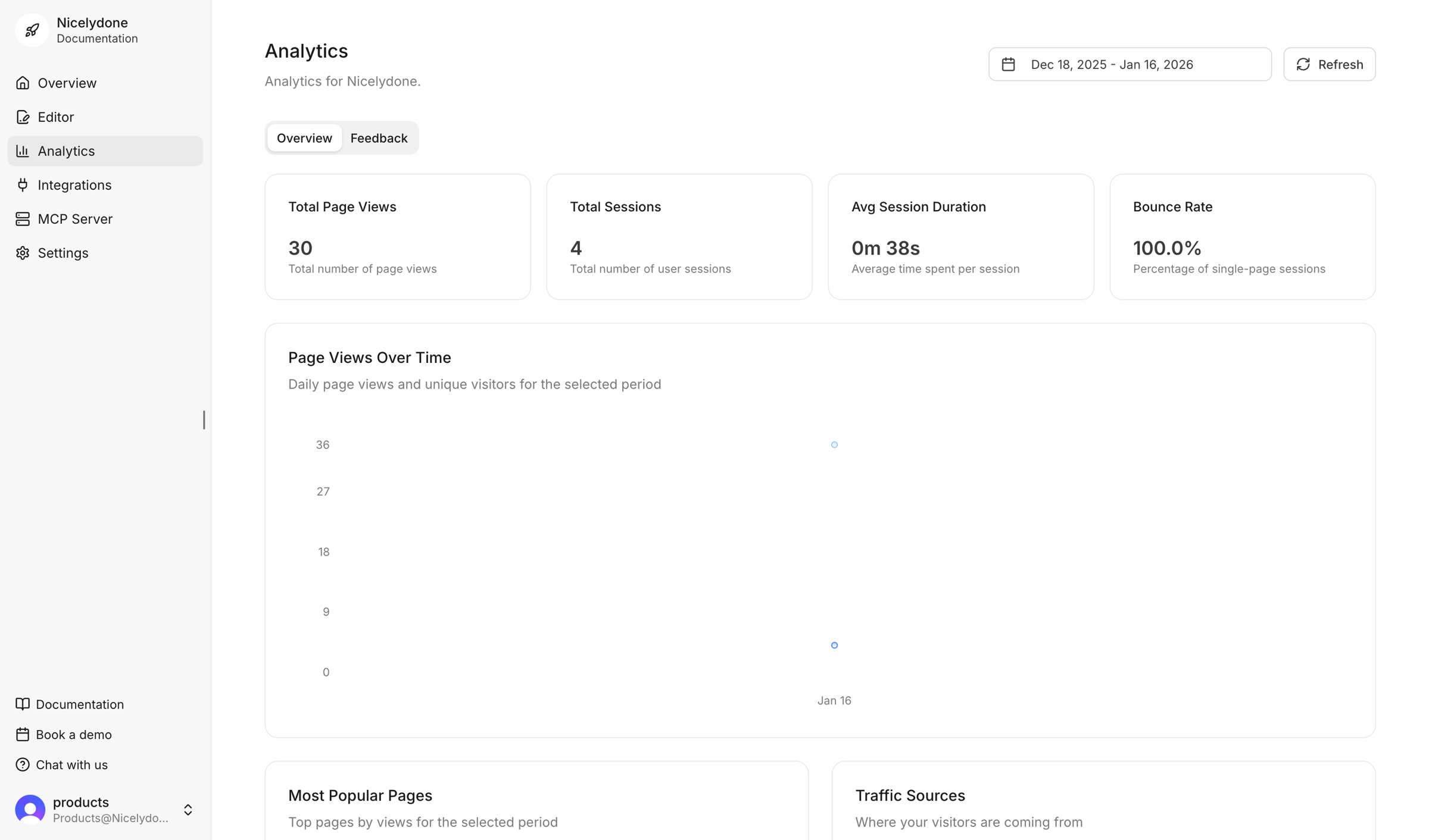 Documentation.AI - Dashboard - Documentation.AI screen