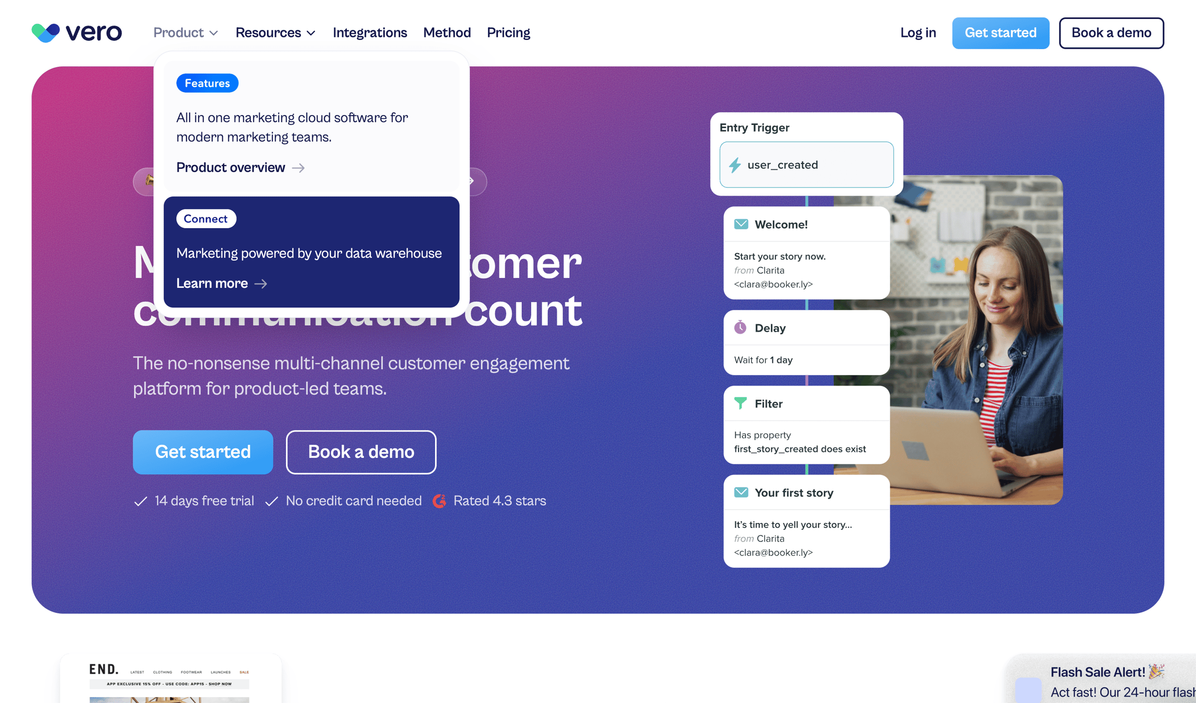 Vero - Vero Customer Engagement Platform screen