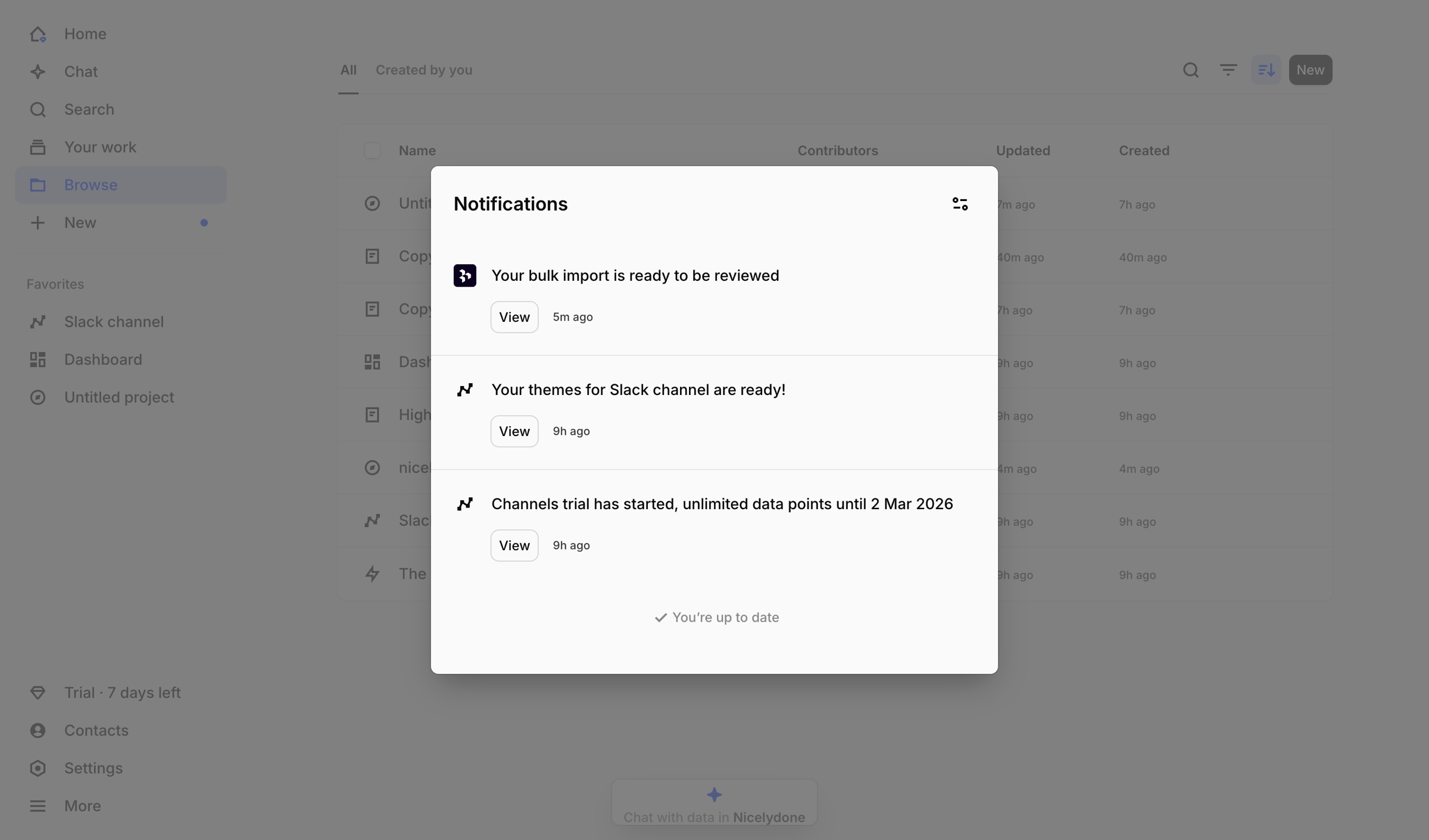 Dovetail - Browse – Dovetail screen