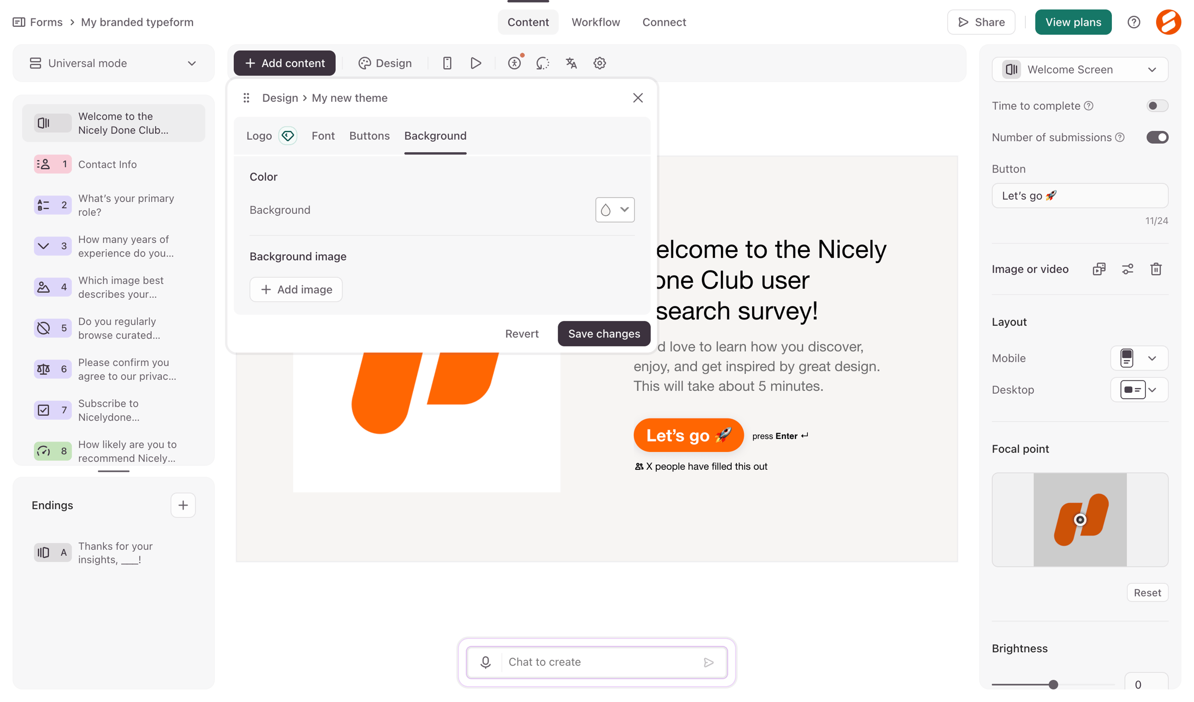 Typeform - Create from Typeform