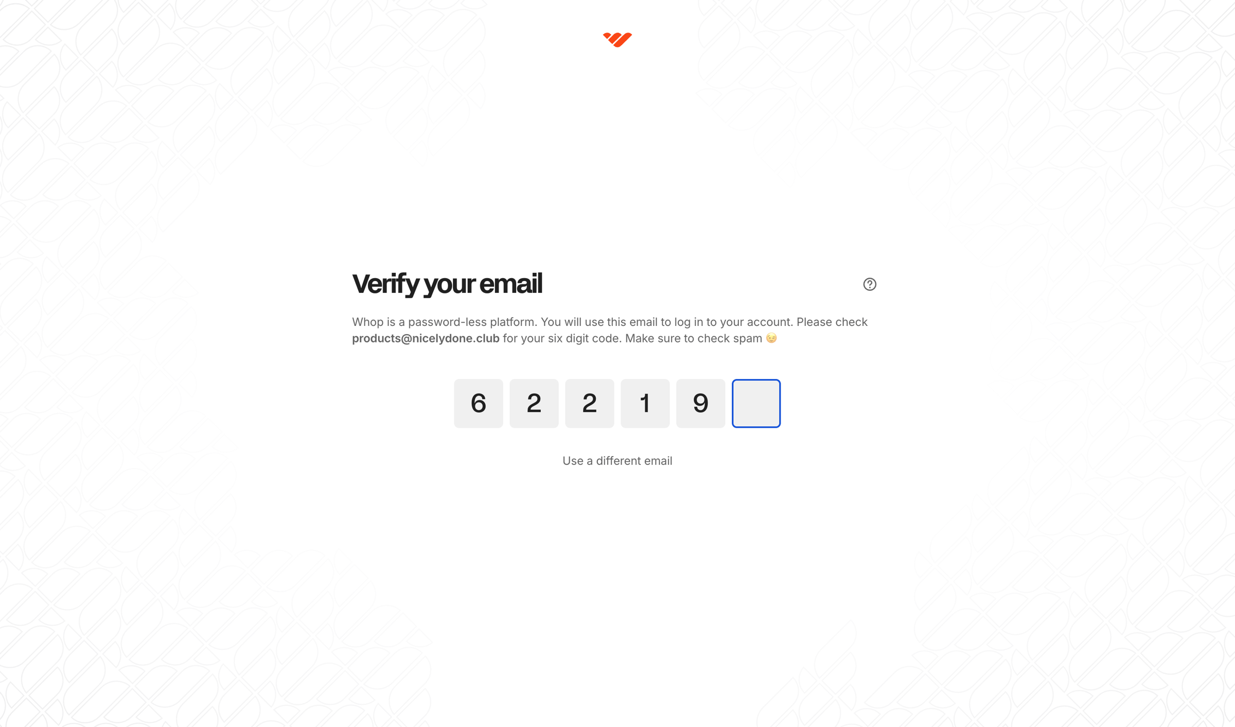 Whop - Home | Whop screen