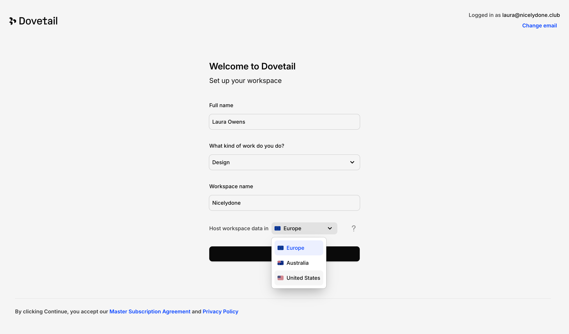 Your account – Dovetail from Dovetail
