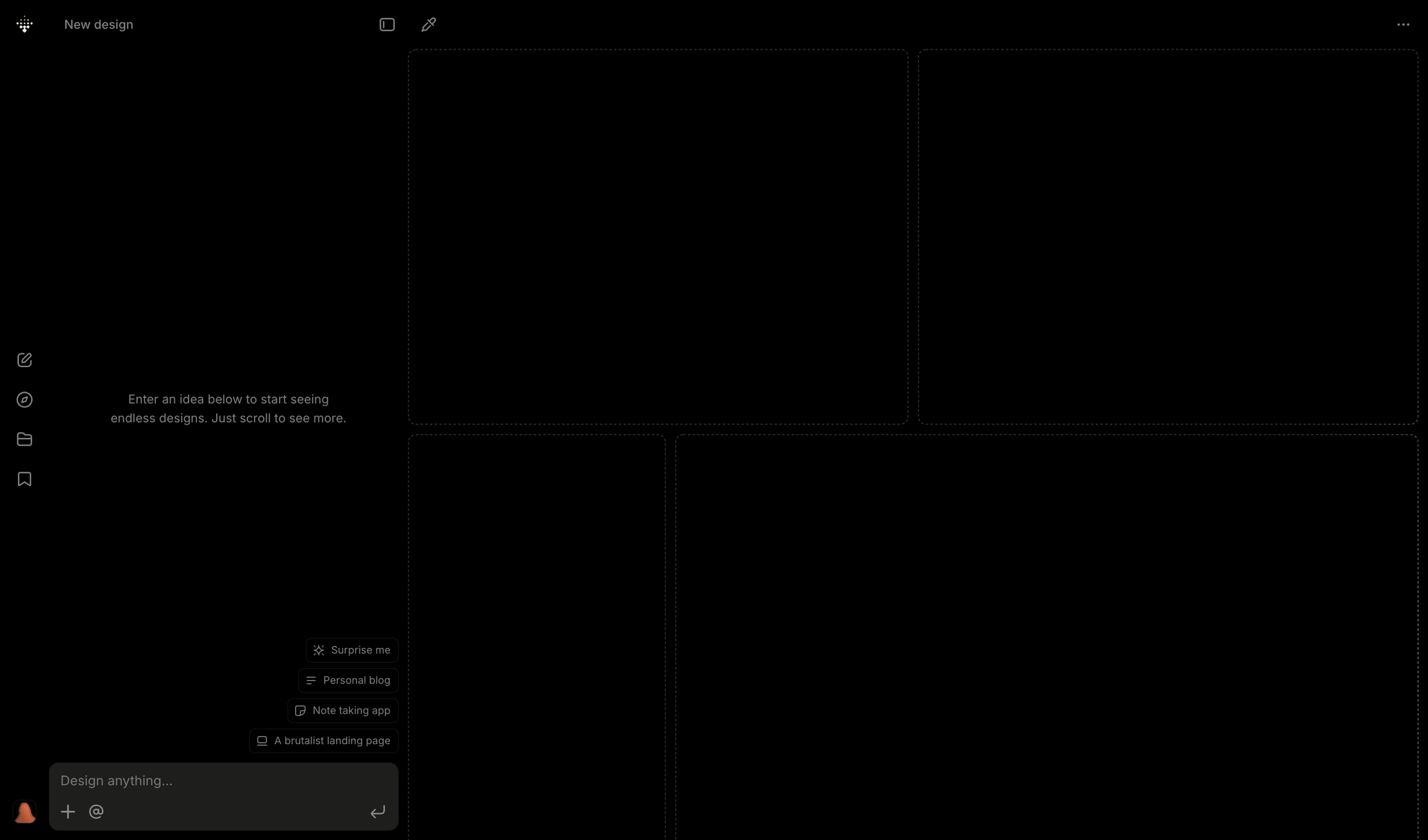 Variant - Variant – Endless designs for your ideas, just scroll screen