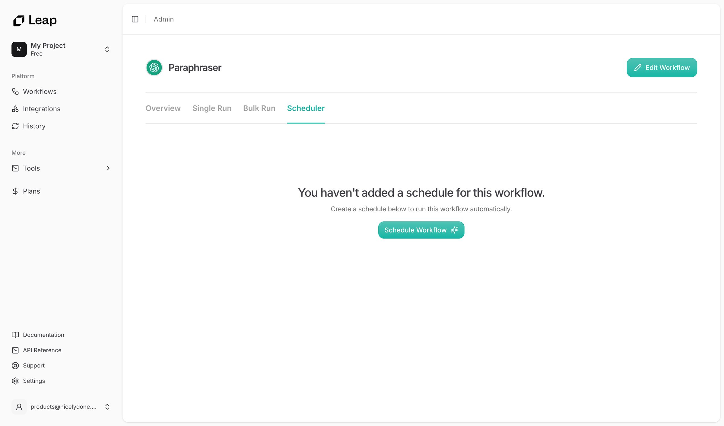 Leap - Leap AI | Automate any workflow with AI screen