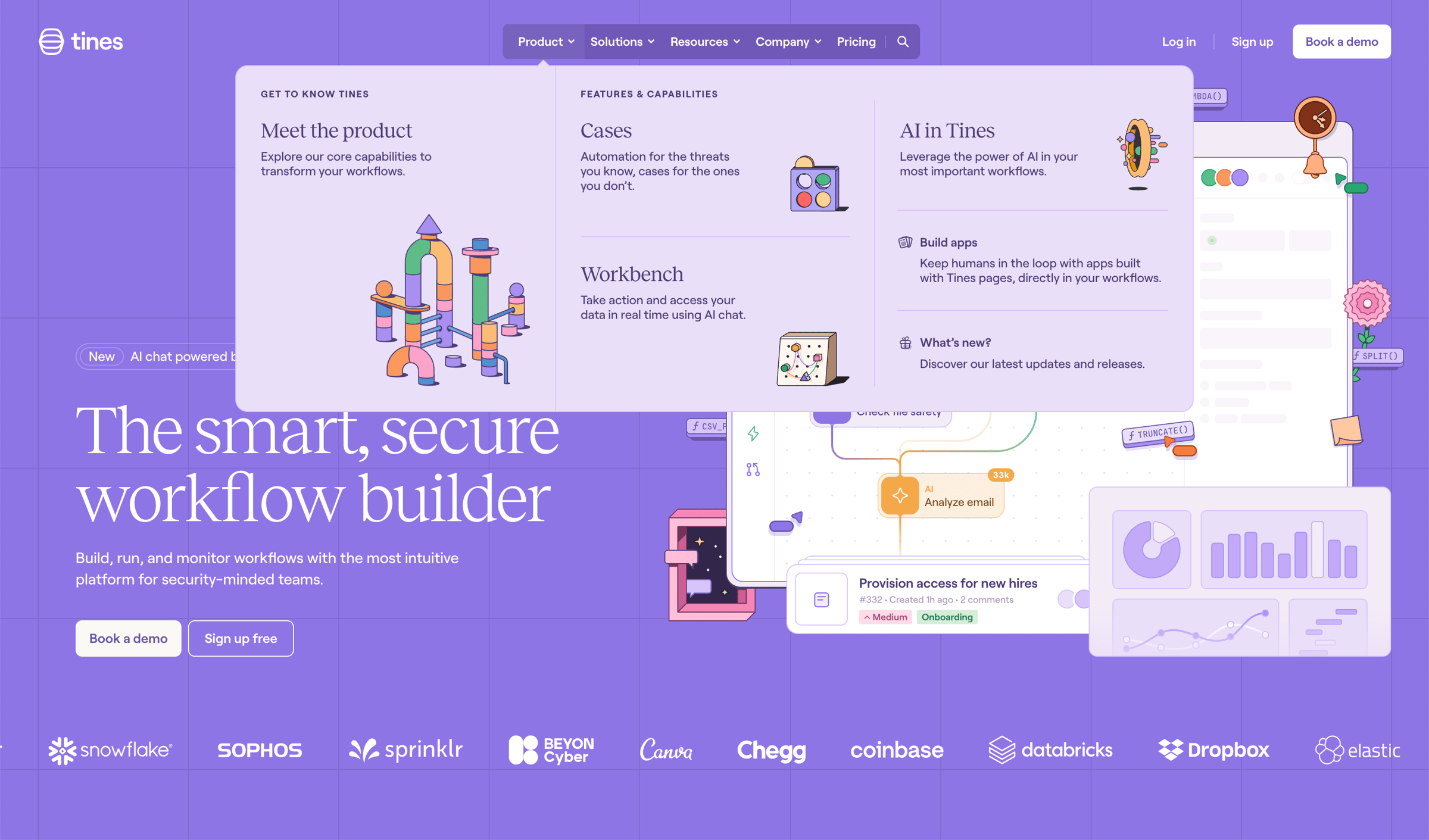 Tines - Tines | The smart, secure workflow builder screen