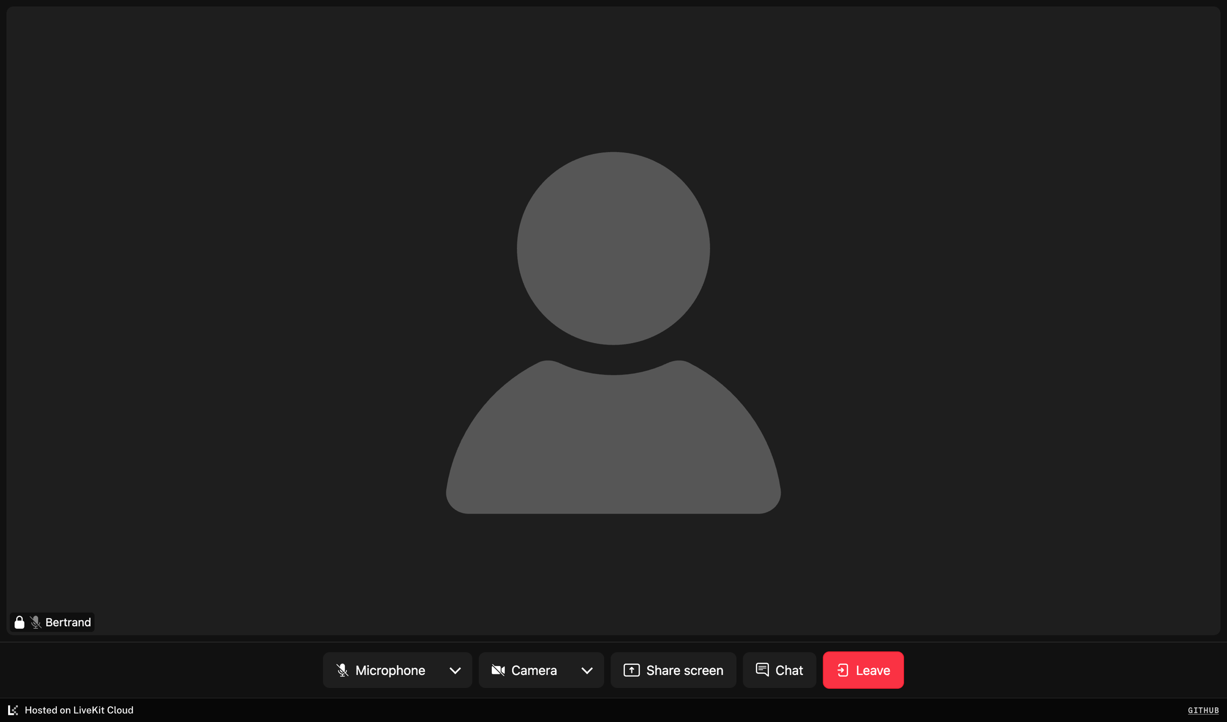 Livekit - LiveKit Meet | Conference app build with LiveKit open source screen