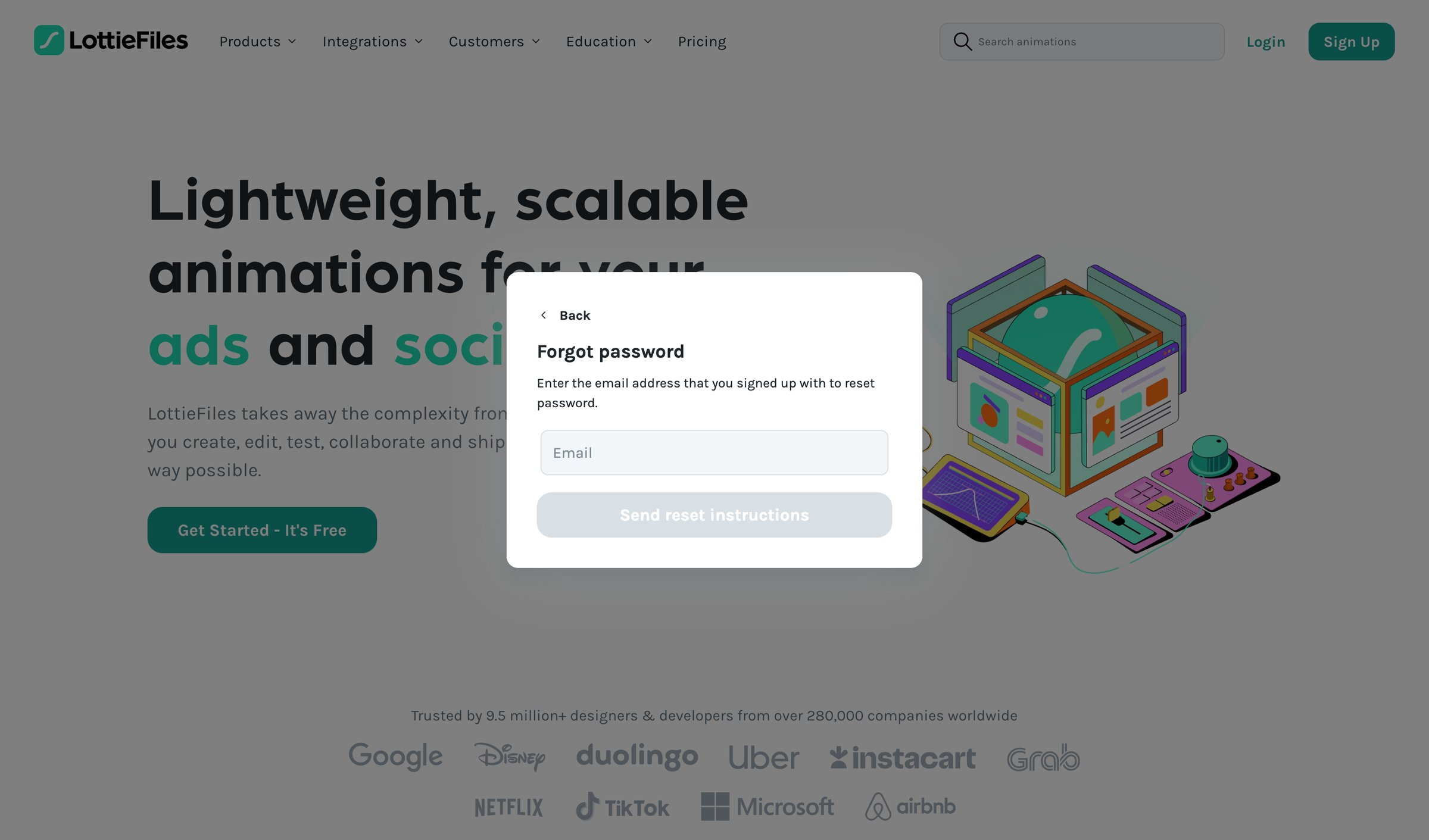 Lottie - LottieFiles Download Free lightweight animations for website | app screen