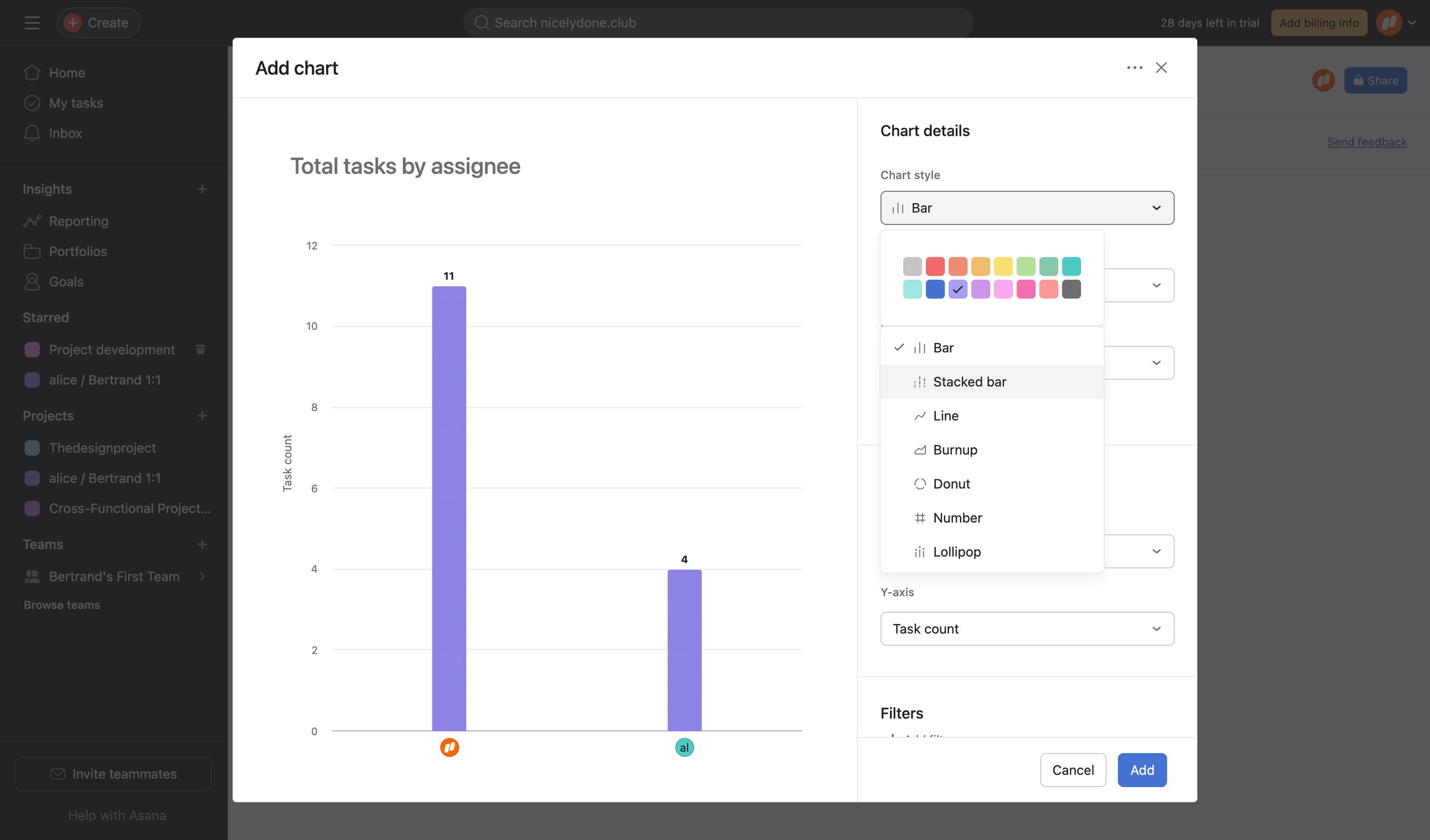 New dashboard - Asana from Asana