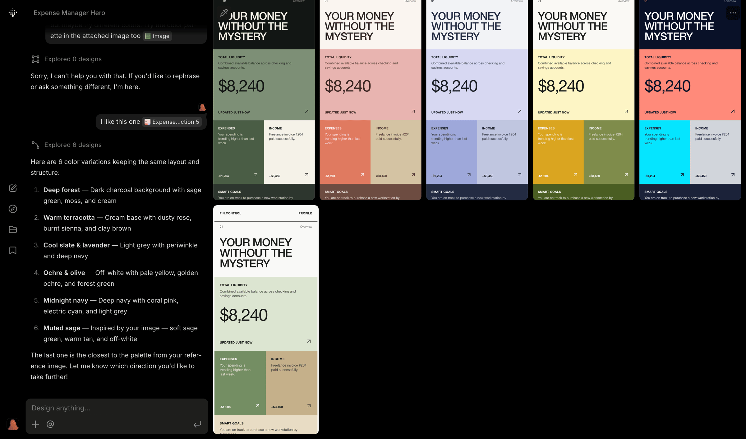 Variant - Variant – Endless designs for your ideas, just scroll screen