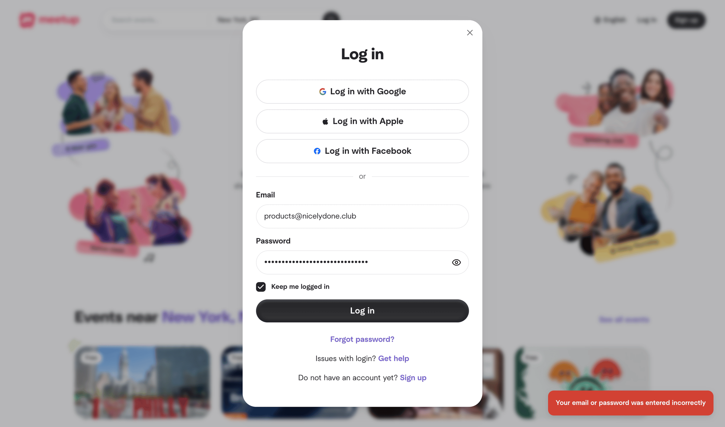 Meetup - Meetup | Find Local Groups, Events, and Activities Near You screen