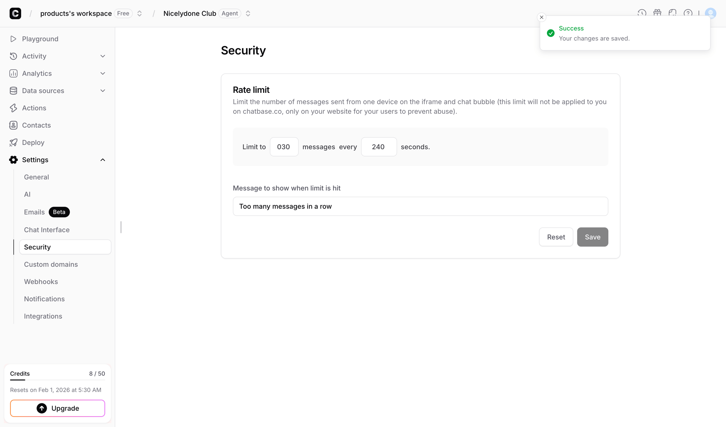 Security - Chatbase from Chatbase
