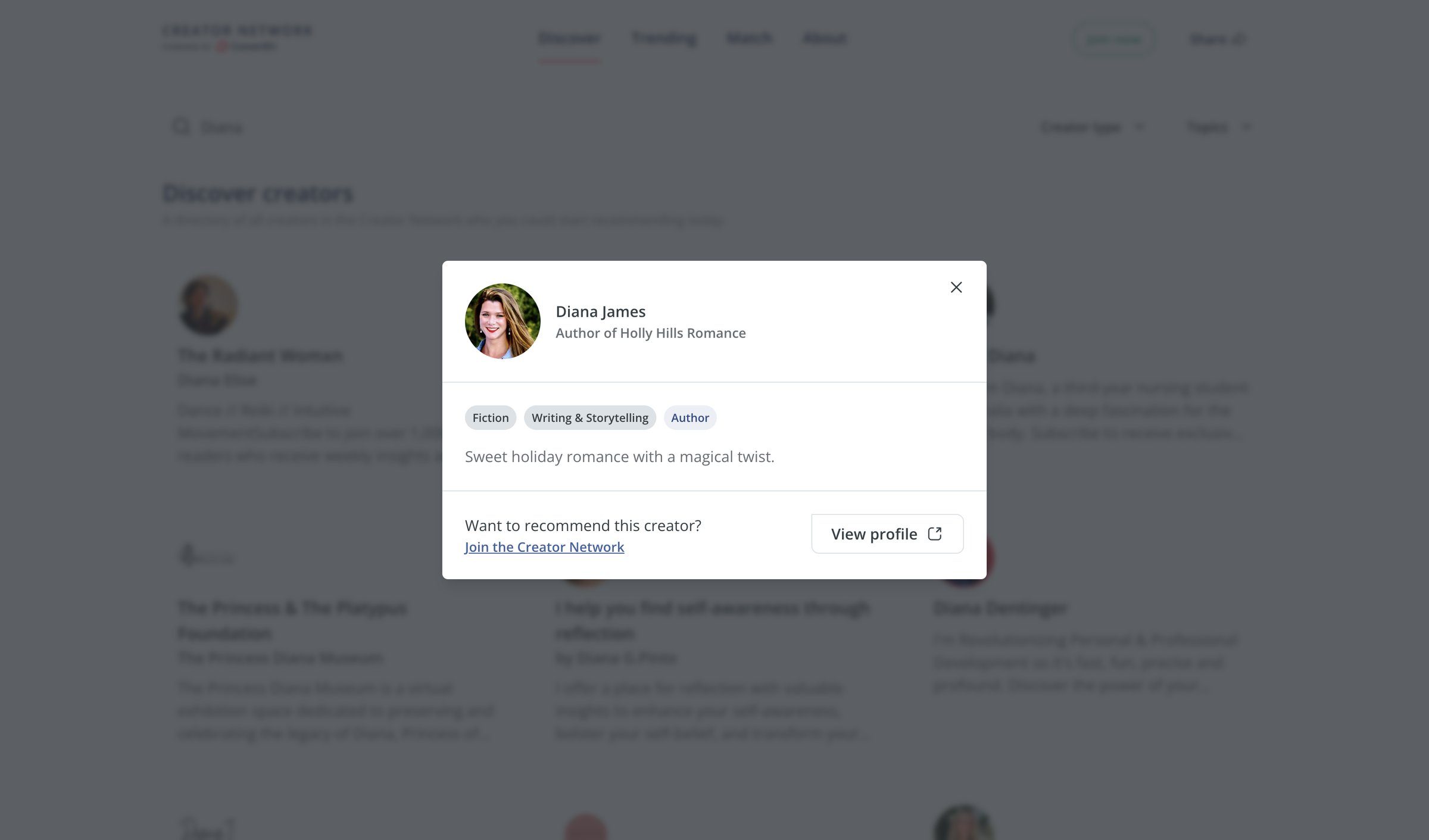 Kit - Find Creators. Make Connections. Get Recommended. Grow Together. screen