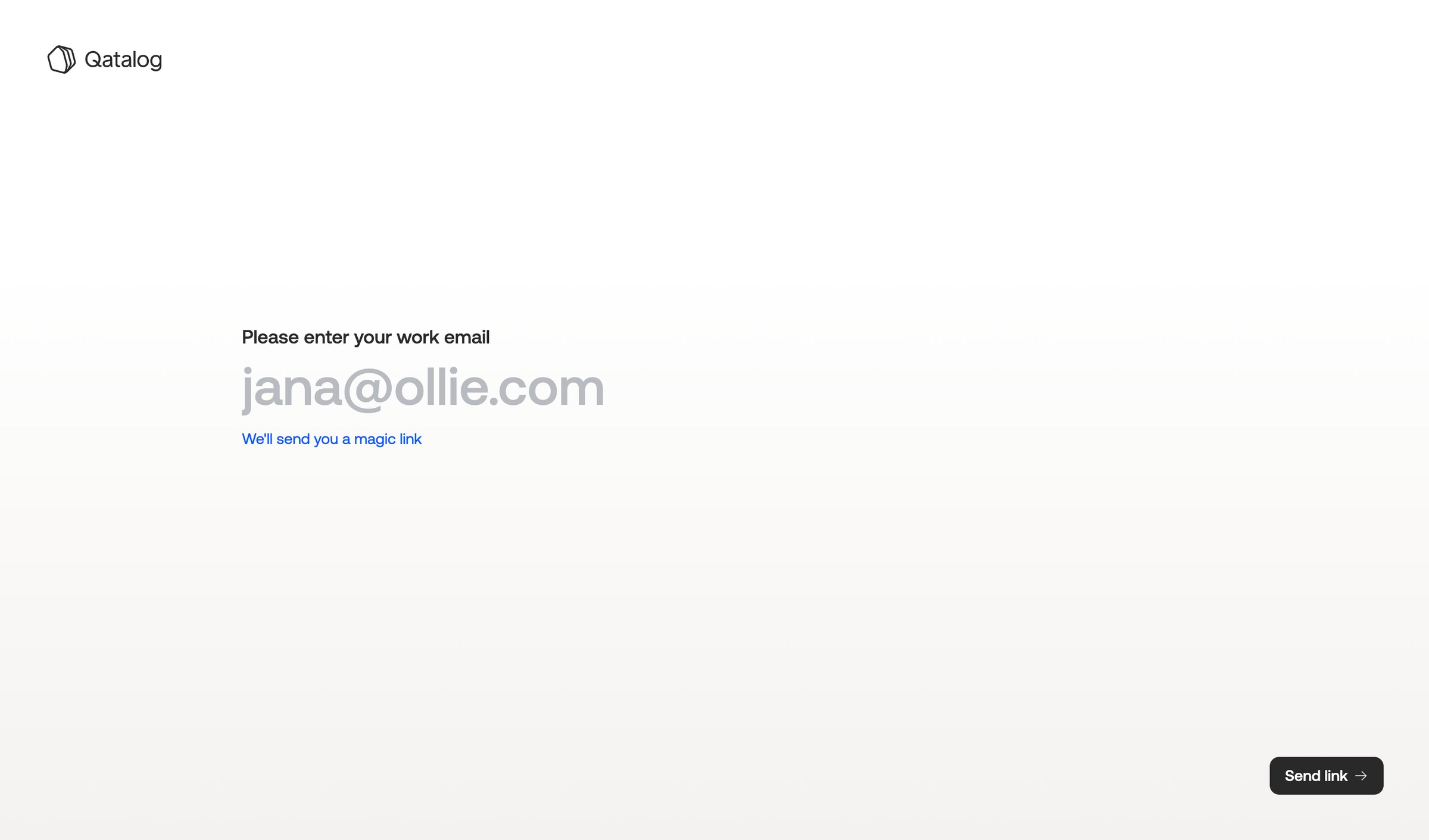 Qatalog - Qatalog Your work hub screen