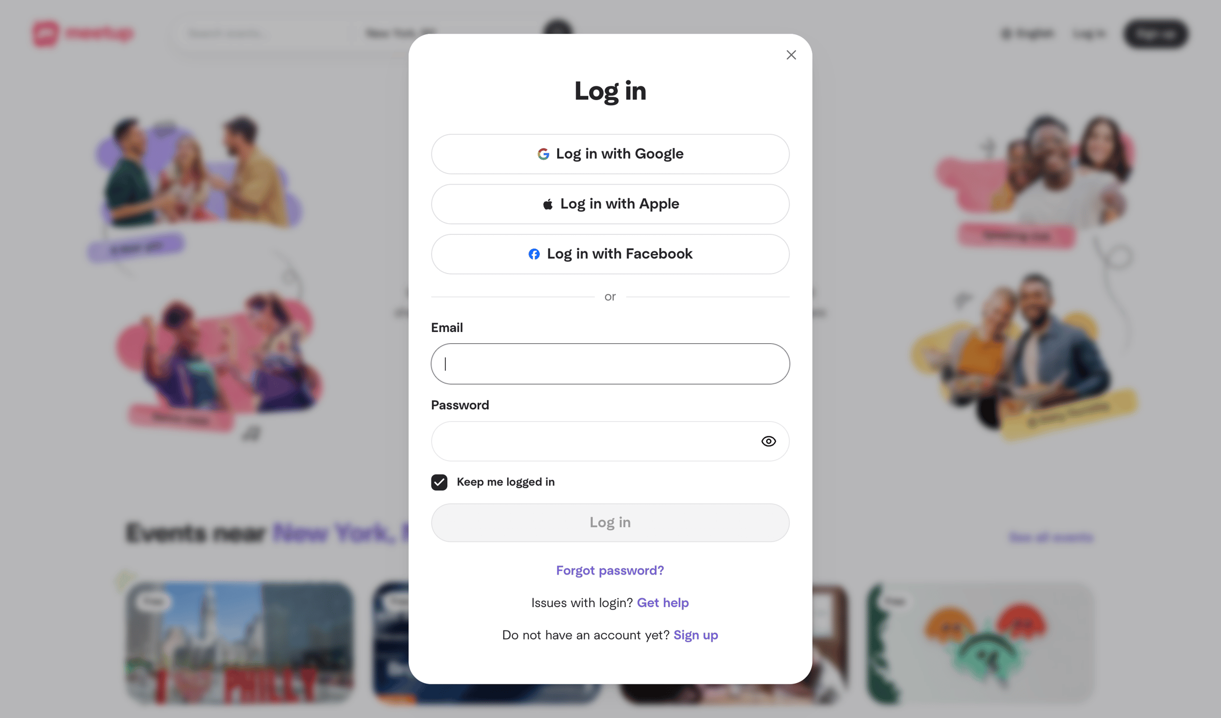 Meetup - Meetup | Find Local Groups, Events, and Activities Near You screen