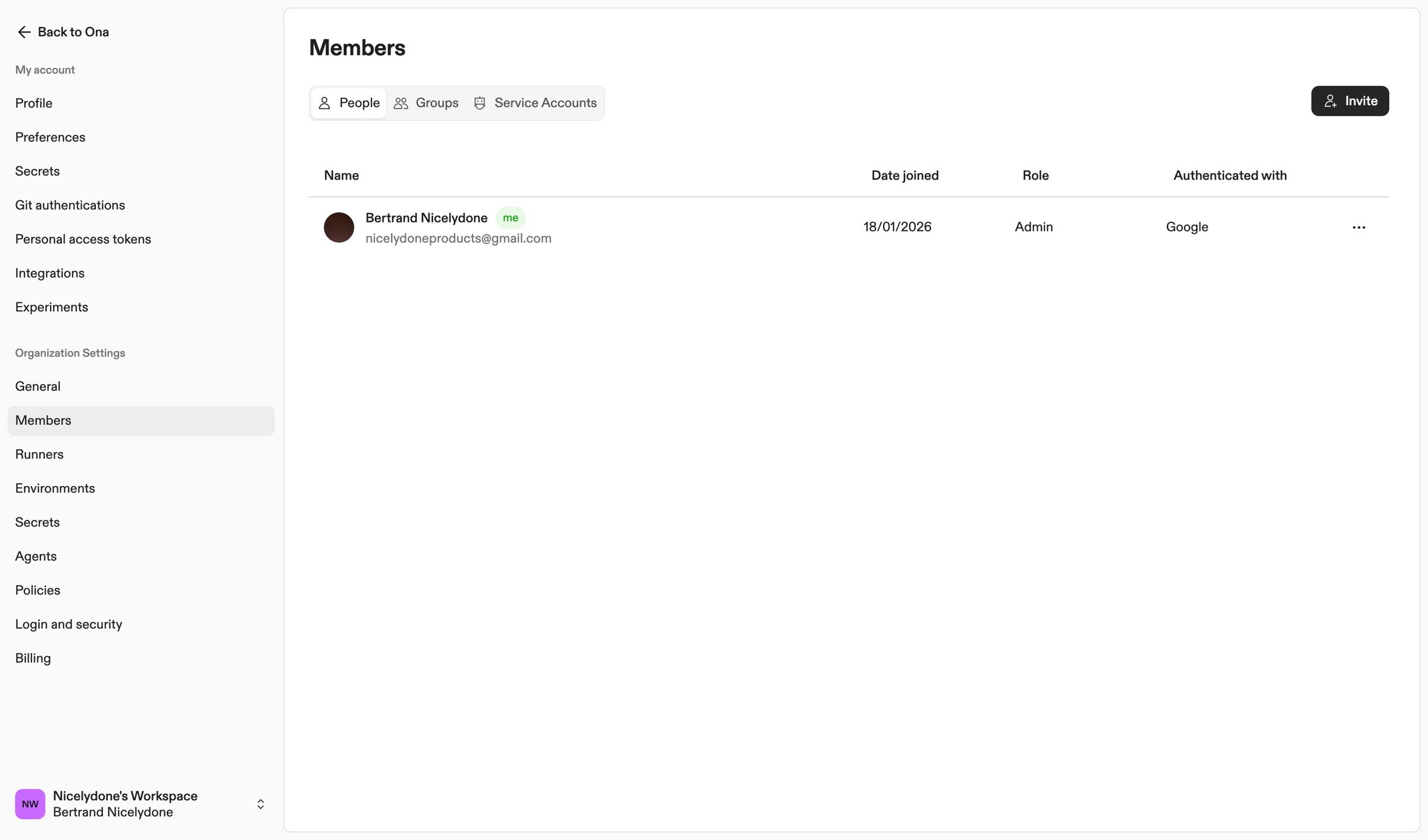 Ona - Members | Ona screen