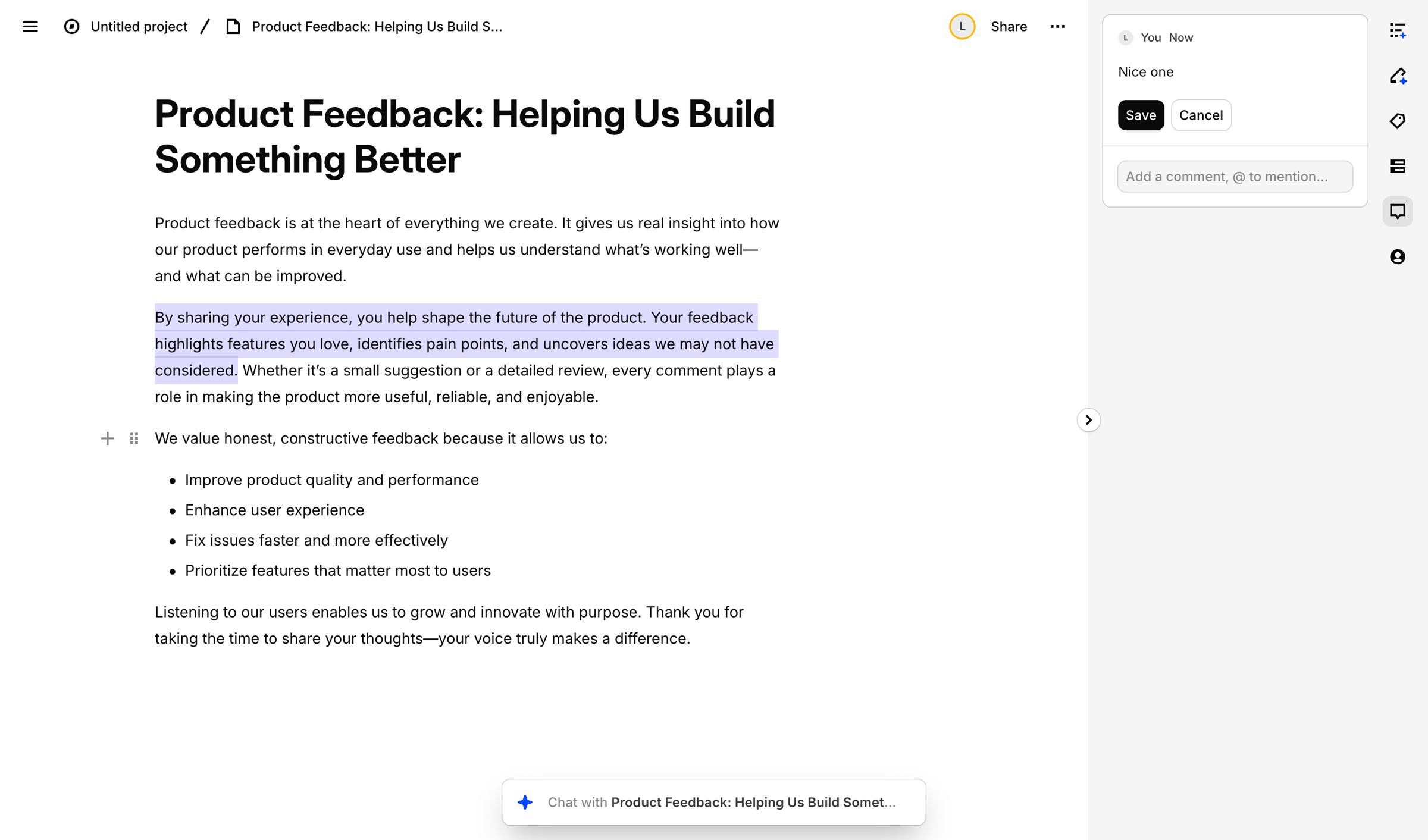 Product Feedback: Helping Us Build Something Better – Dovetail from Dovetail