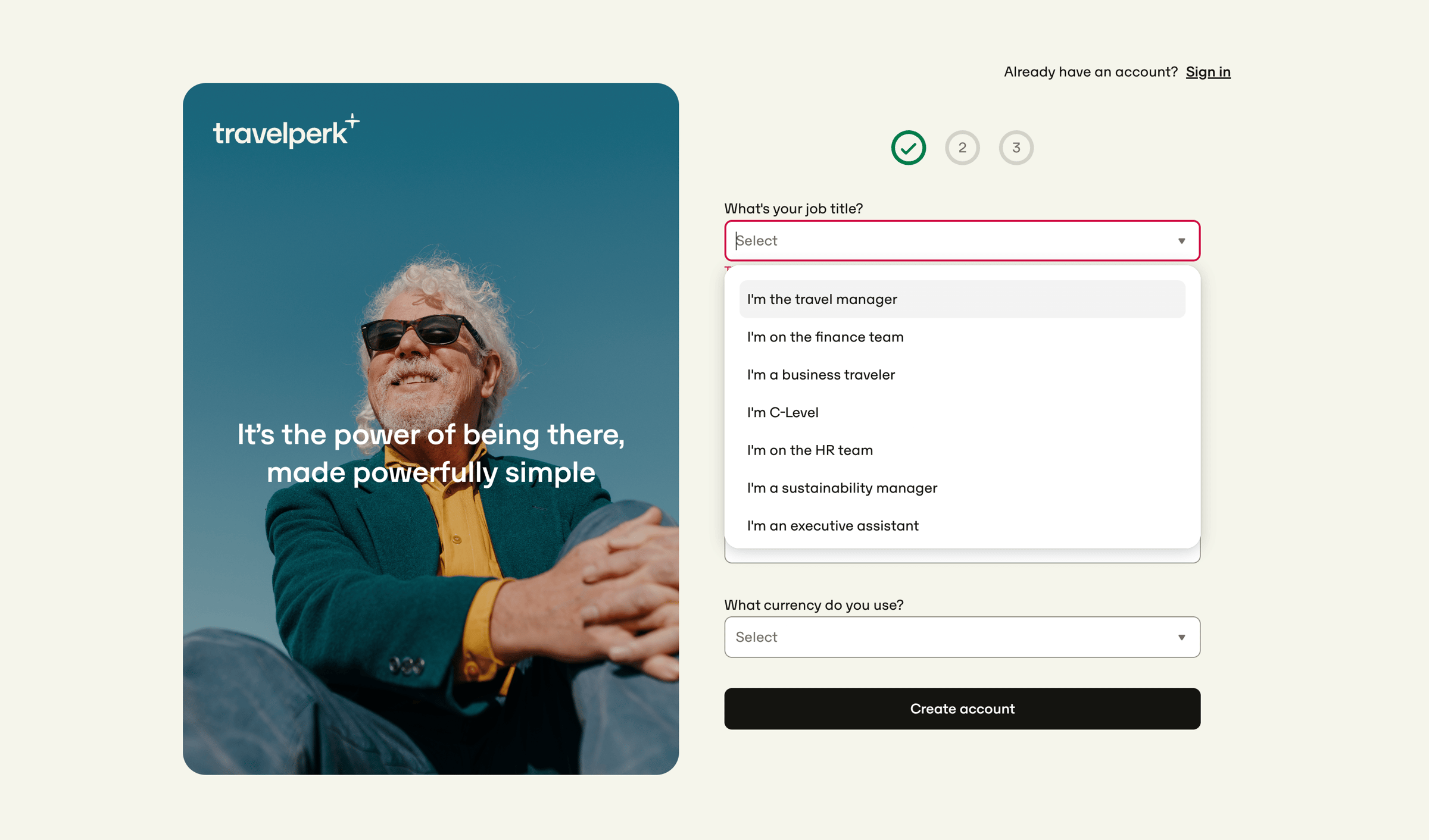 Travelperk - TravelPerk screen