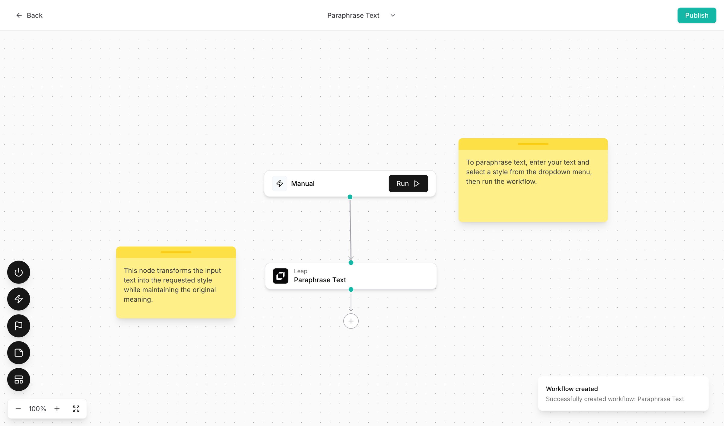 Leap - Leap AI | Automate any workflow with AI screen