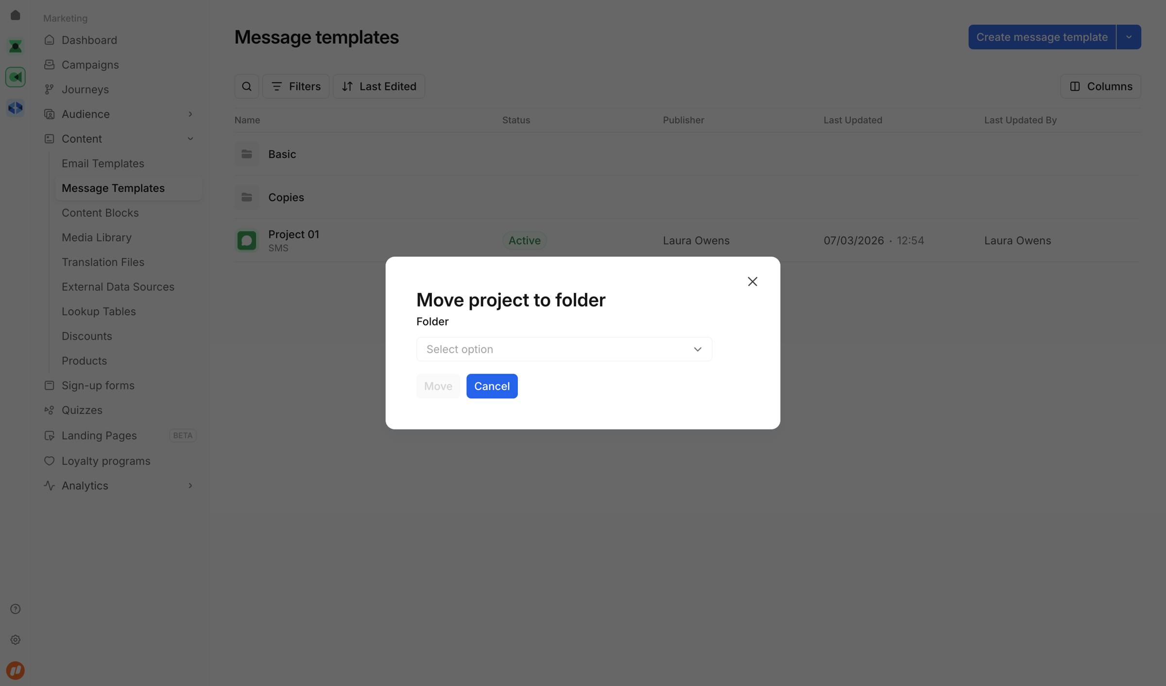Bird - Message templates | Bird screen