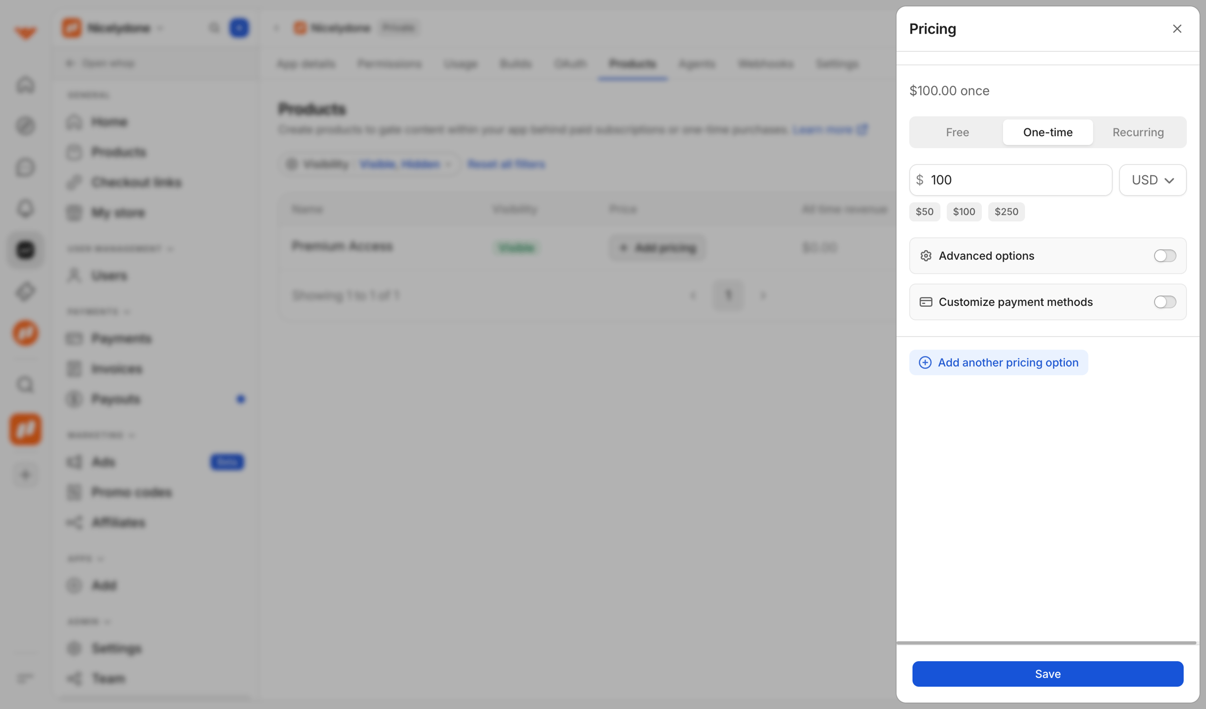 Whop - Dashboard | Whop screen