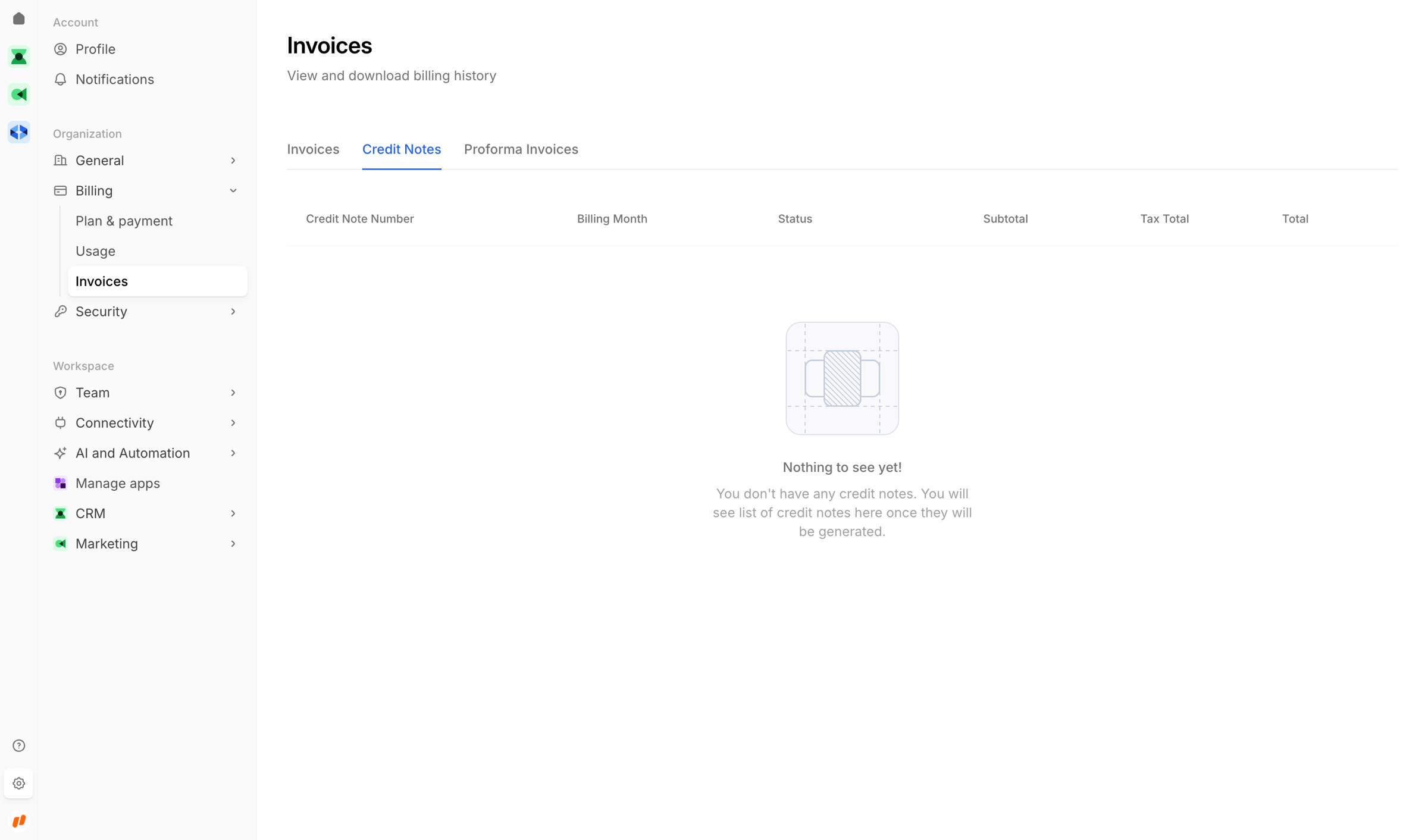 Bird - Invoices | Bird screen