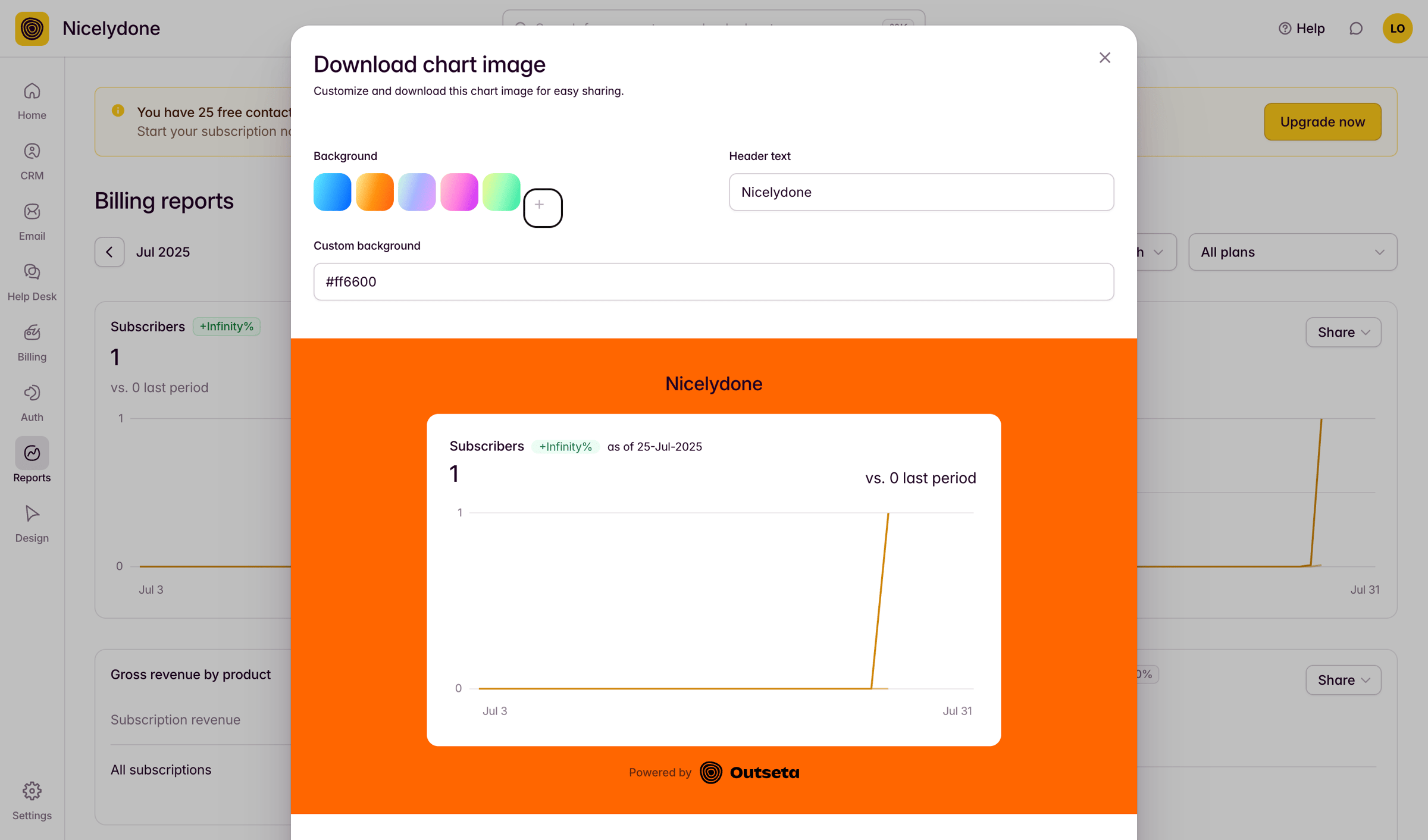 Outseta - Engagement by Cohort screen
