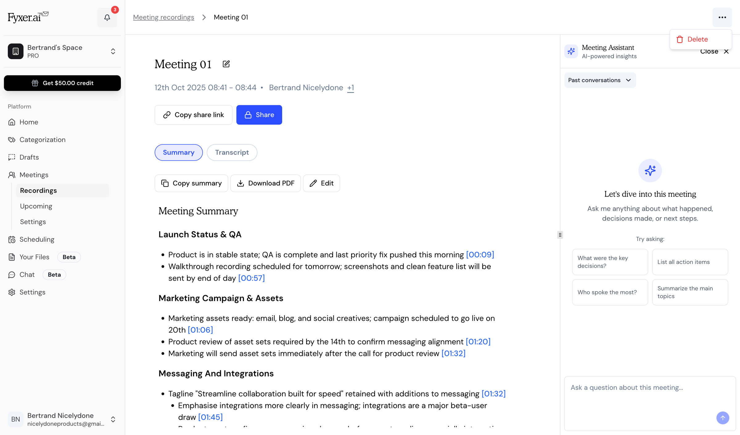 Fyxer - Fyxer AI screen